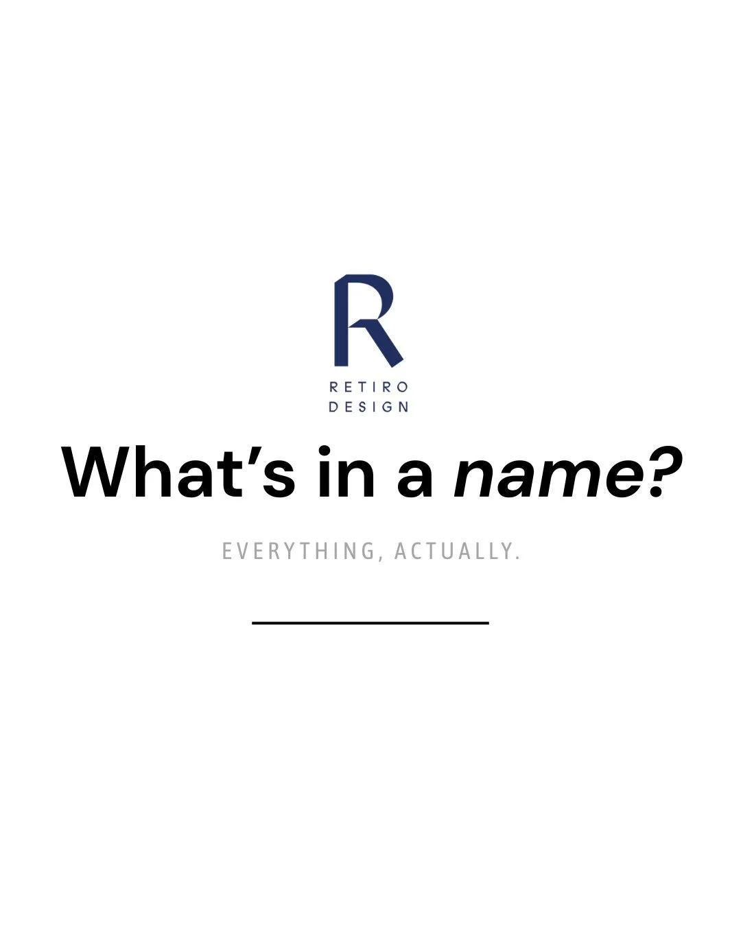 I often get asked about the meaning of &ldquo;Retiro&rdquo;. Here it is. In addition to the very relevant Spanish meaning, I lived on Retiro Way in San Francisco for 17 years&hellip;in the home where I started my family and my design career. 

As som