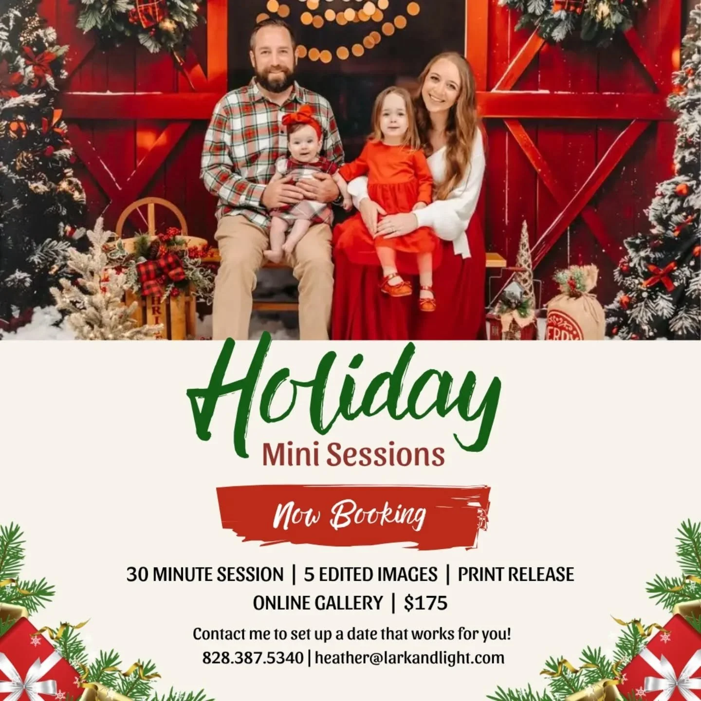 Hello Loves! You need holiday photos....you know it's true 😉

Reach out and I'll set up a time that works for you. I can also set aside a day to set up at your church, school, or office. And if you know anyone else who needs pics, please share ❤️

F