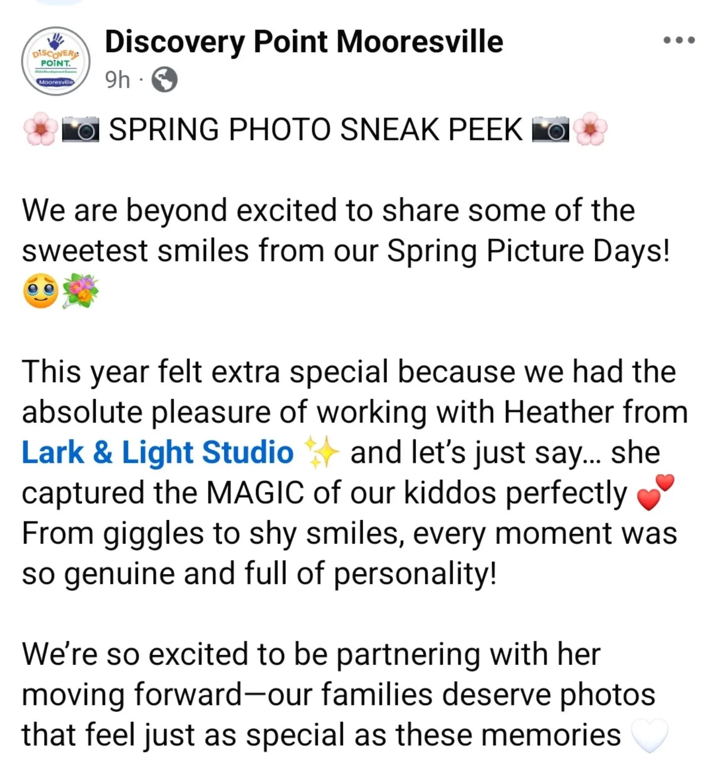 Whelp, this had me in tears.

One of the things I care about most during photo days is not rushing. Every kiddo is different and every expression tells its own story.

Some kids are full of giggles, some are shy, some just want to observe&hellip; and