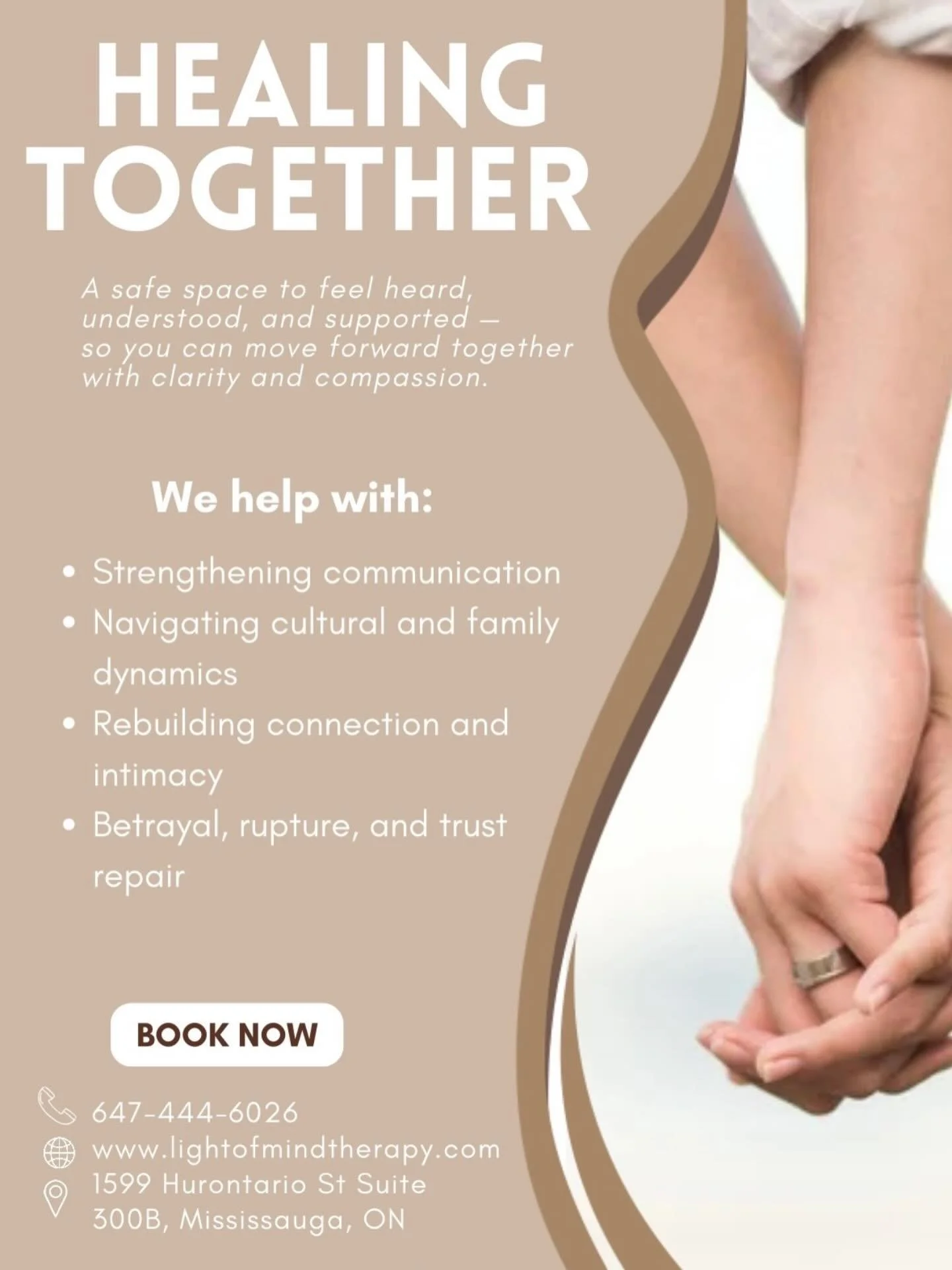 Calling all couples ✨

Relationships are complex, shaped by culture, faith, identity, family expectations, and life experiences. Couples therapy is a space where all of that is welcome.

I work with couples of all backgrounds, identities, sexualities