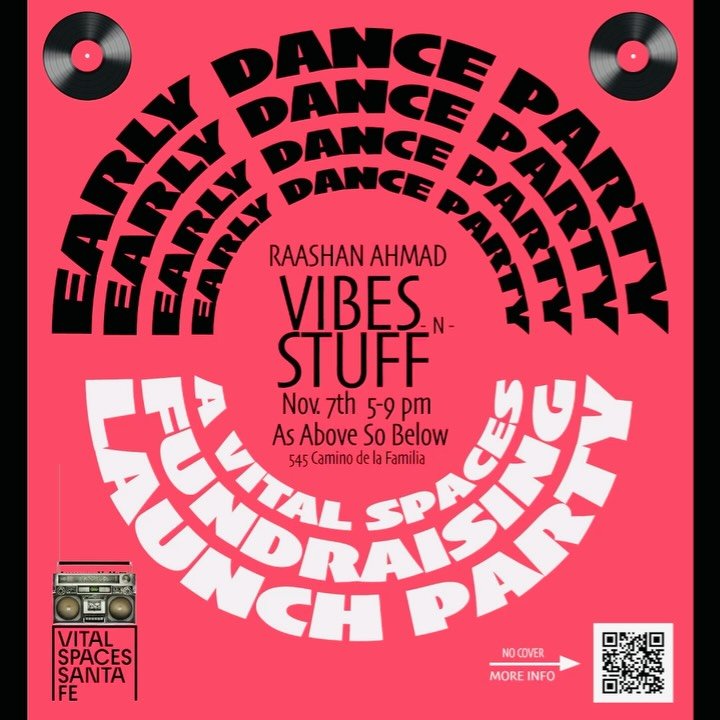 SWIPE ➡️ Friday! Issa&rsquo;s dance / @vitalspacesnm fundraising Launch PARTY! 🎉 💕These early dance parties at @aasb.lounge are such a vibe and so is so much of the programming at Vital Spaces! To make things accessible to our friends and neighbors