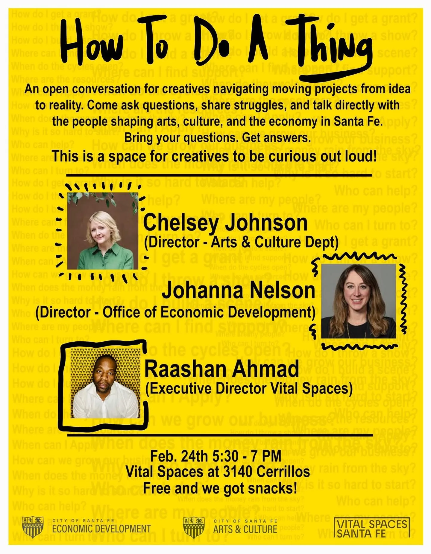 Do the thing! You know what&rsquo;s rarely a problem? Having an amazing idea for a piece, event, business, experience etc. but getting it going or growing it or finding money, partners, resources etc is a whole other issue. But the craziest thing I&r