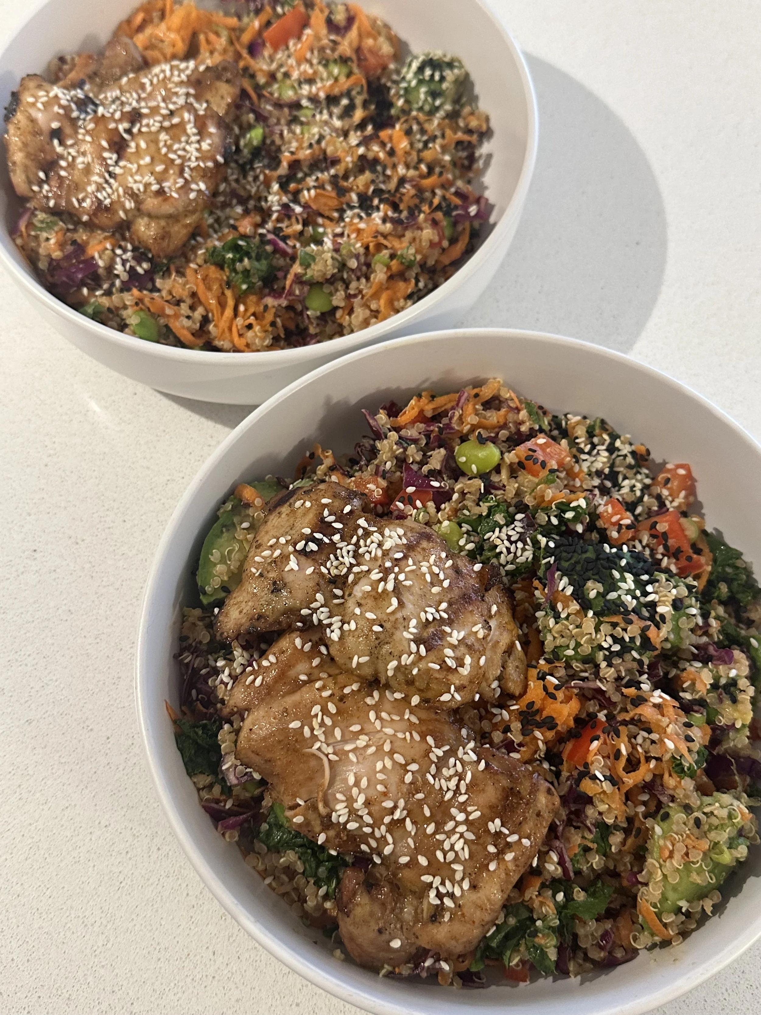 Salade de quinoa croquante thaïe