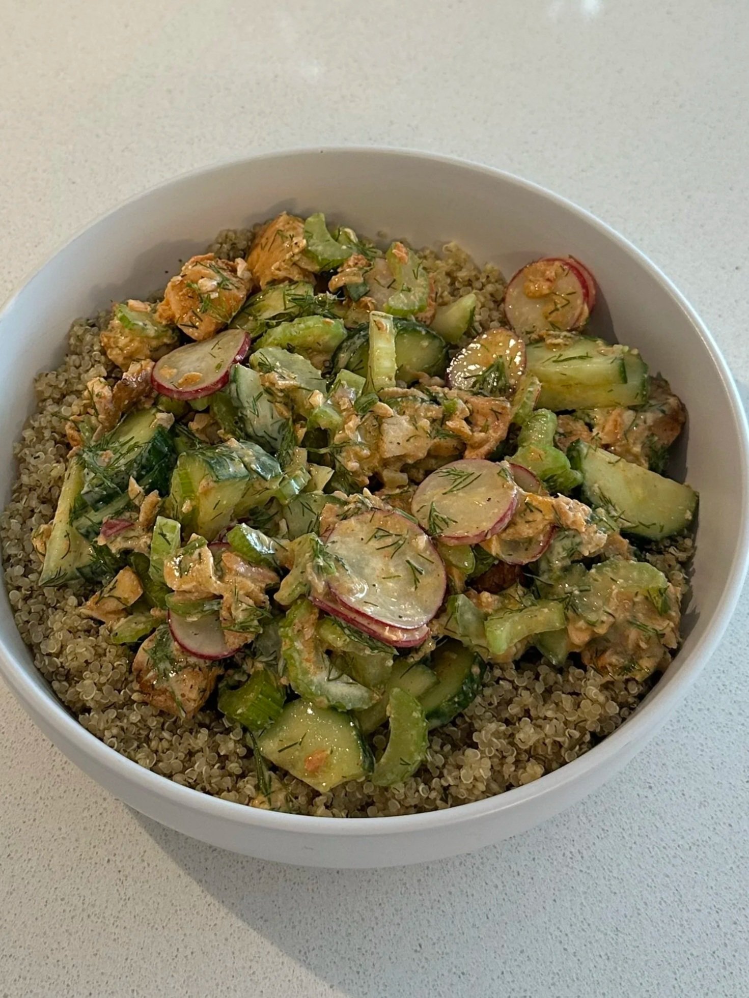 Salade de saumon à l'aneth