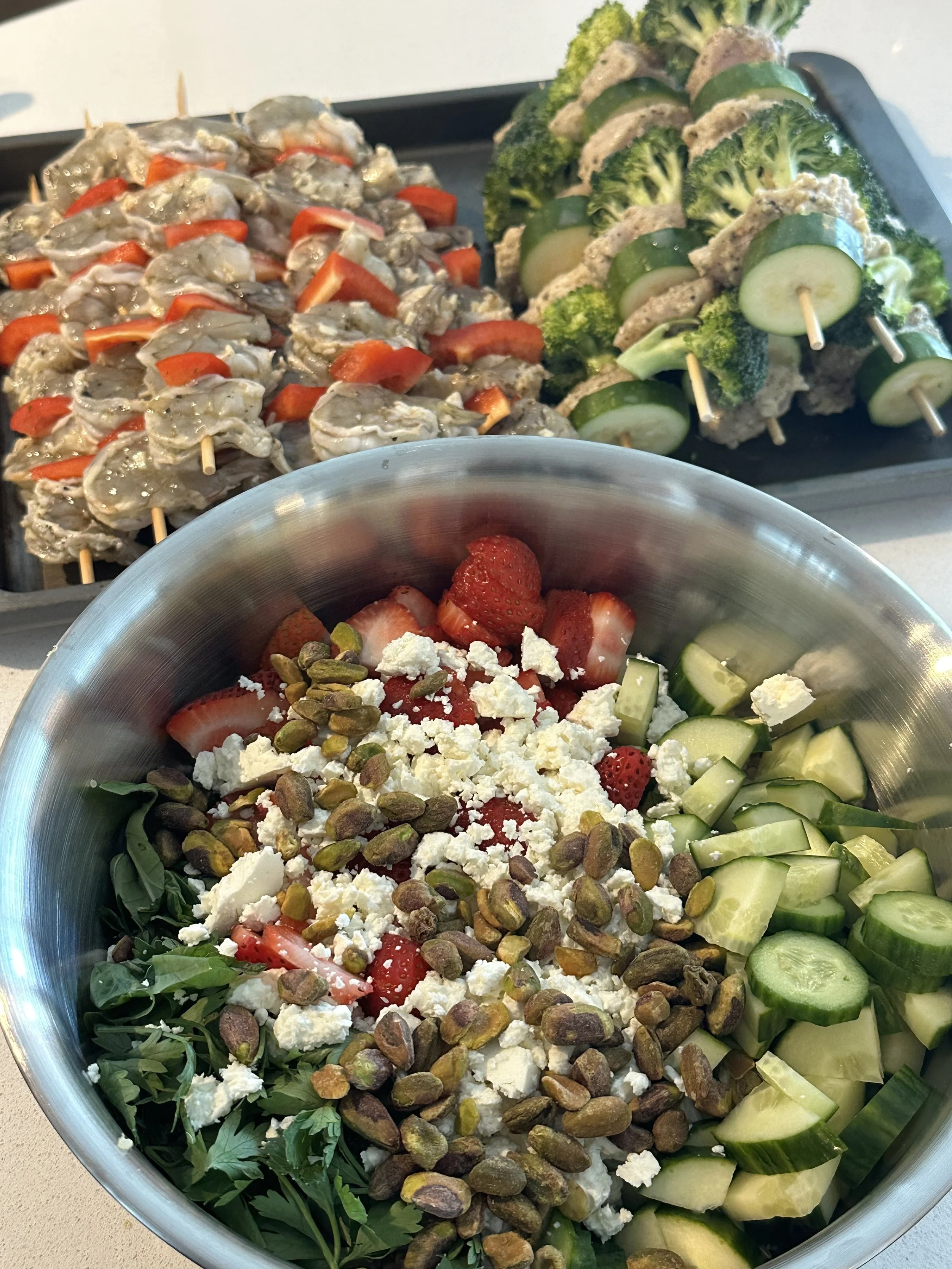 Salade de fraises, quinoa et basilic (copie)
