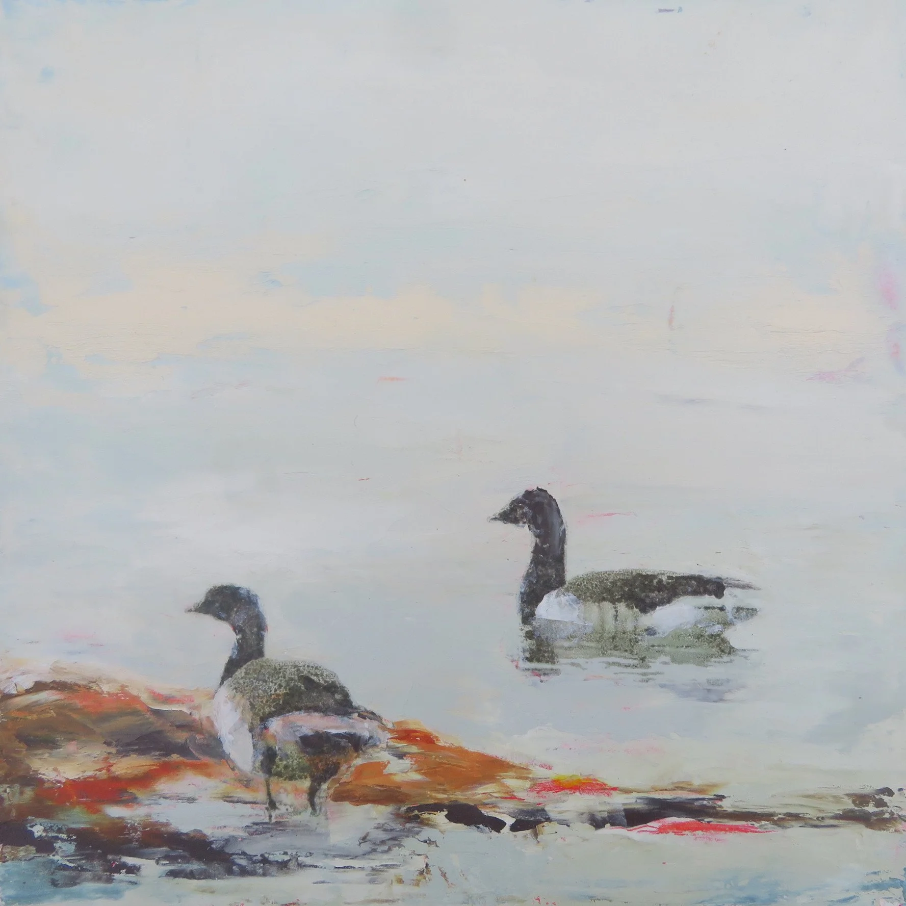 'Return III' - Oil, beeswax and mixed media