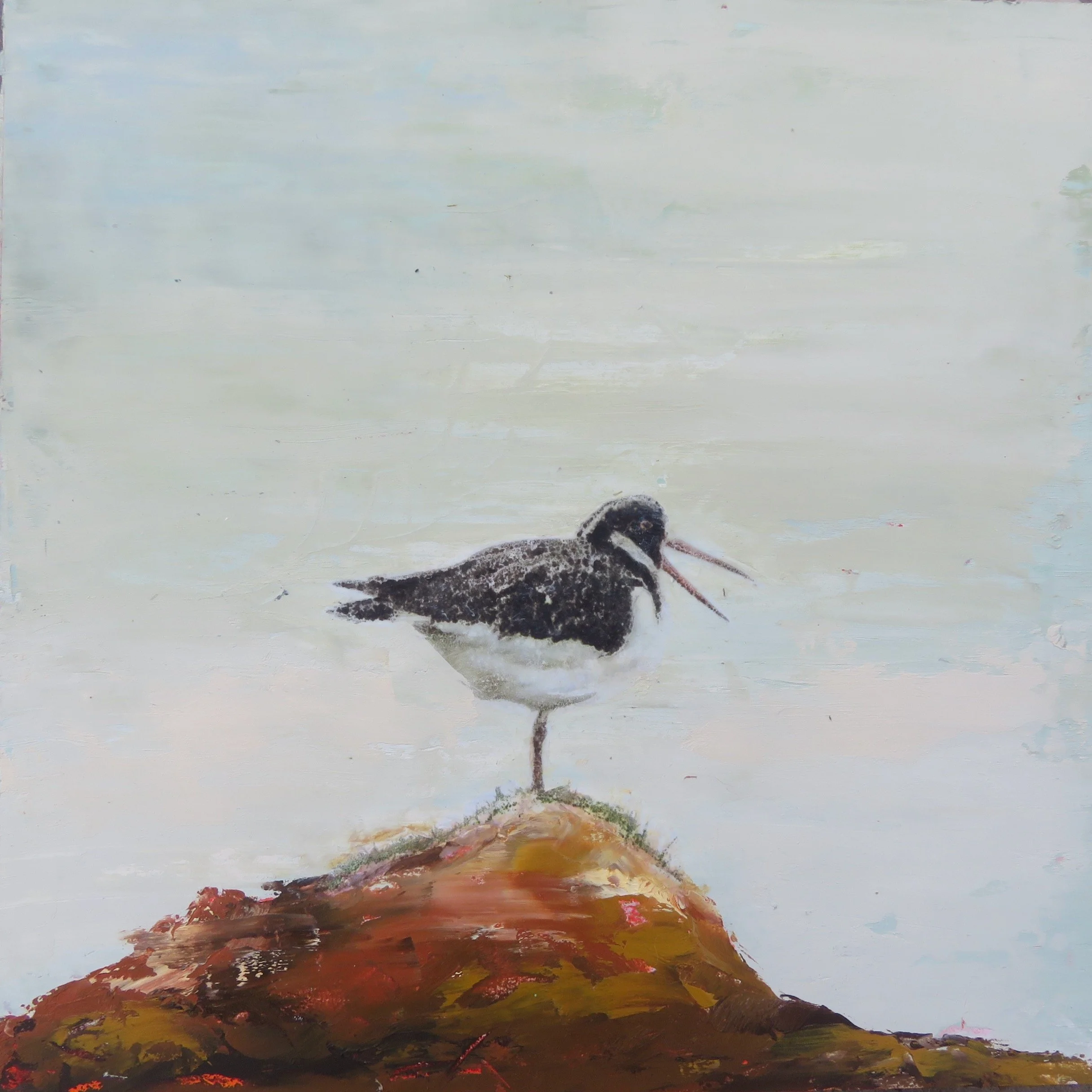 'Giolla Bríd Gathering' - Oil, beeswax and mixed media (Private collection)