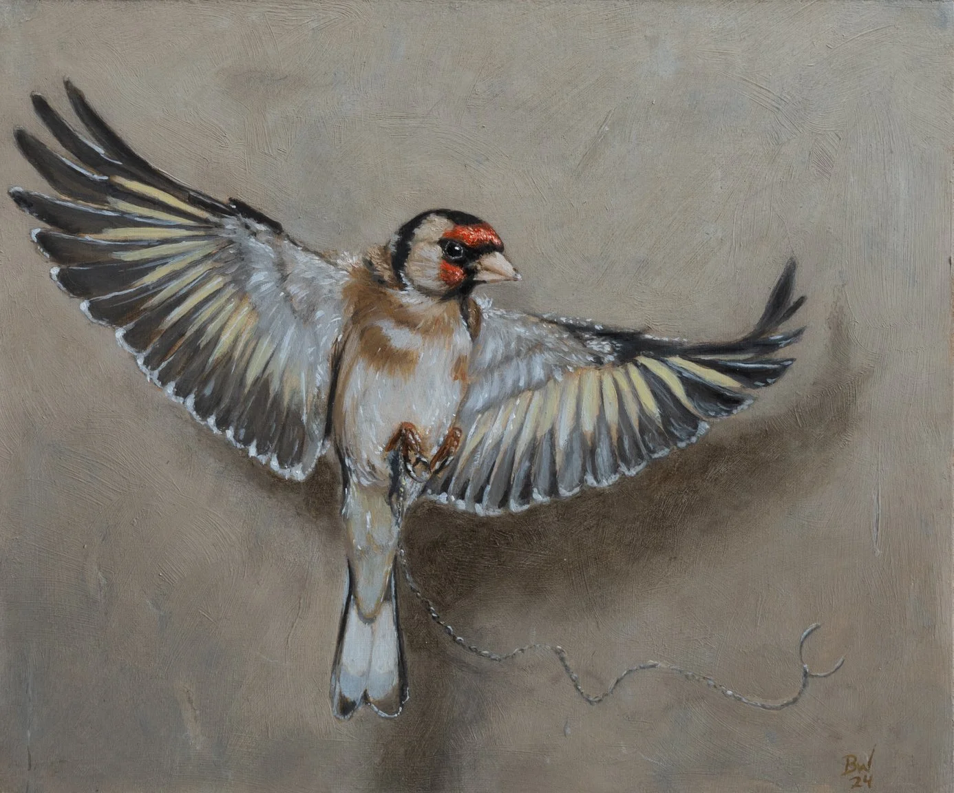 Sky's the Limit - Oil on Board 5" x 5"