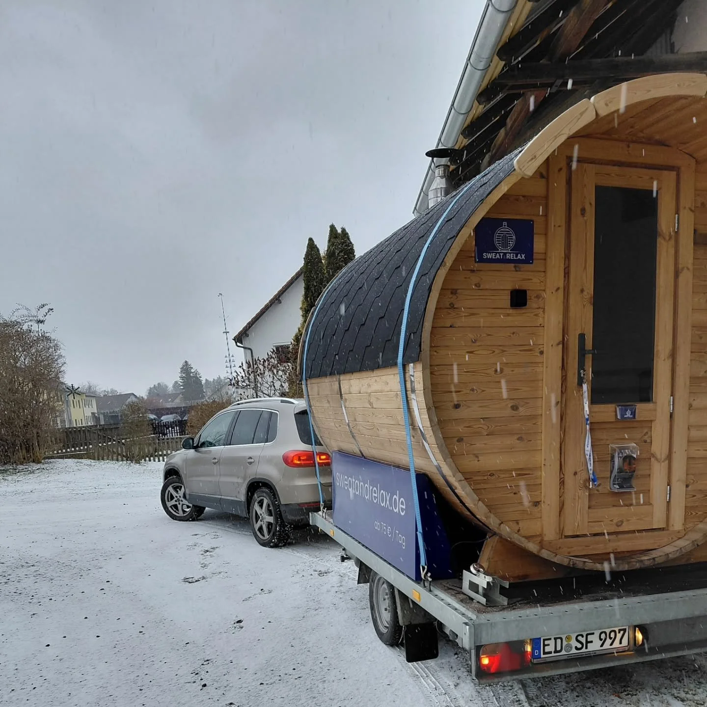 Im Schneegest&ouml;ber unterwegs richtung Dorfen 🎄❄️🔥

#MobileSauna #sweatandrelax #tudirwasgutes💕