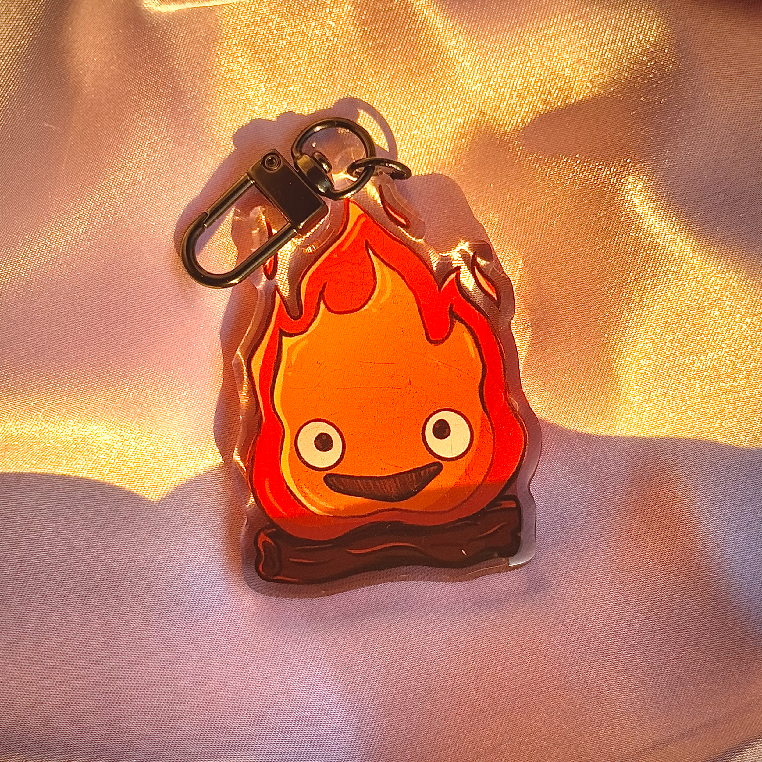 "Calcifer" Acrylic Keychain