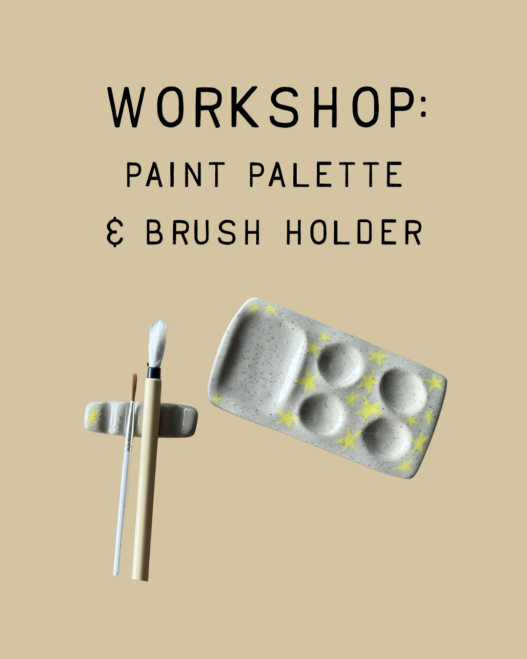 Study: Paint Palette & Brush Holder