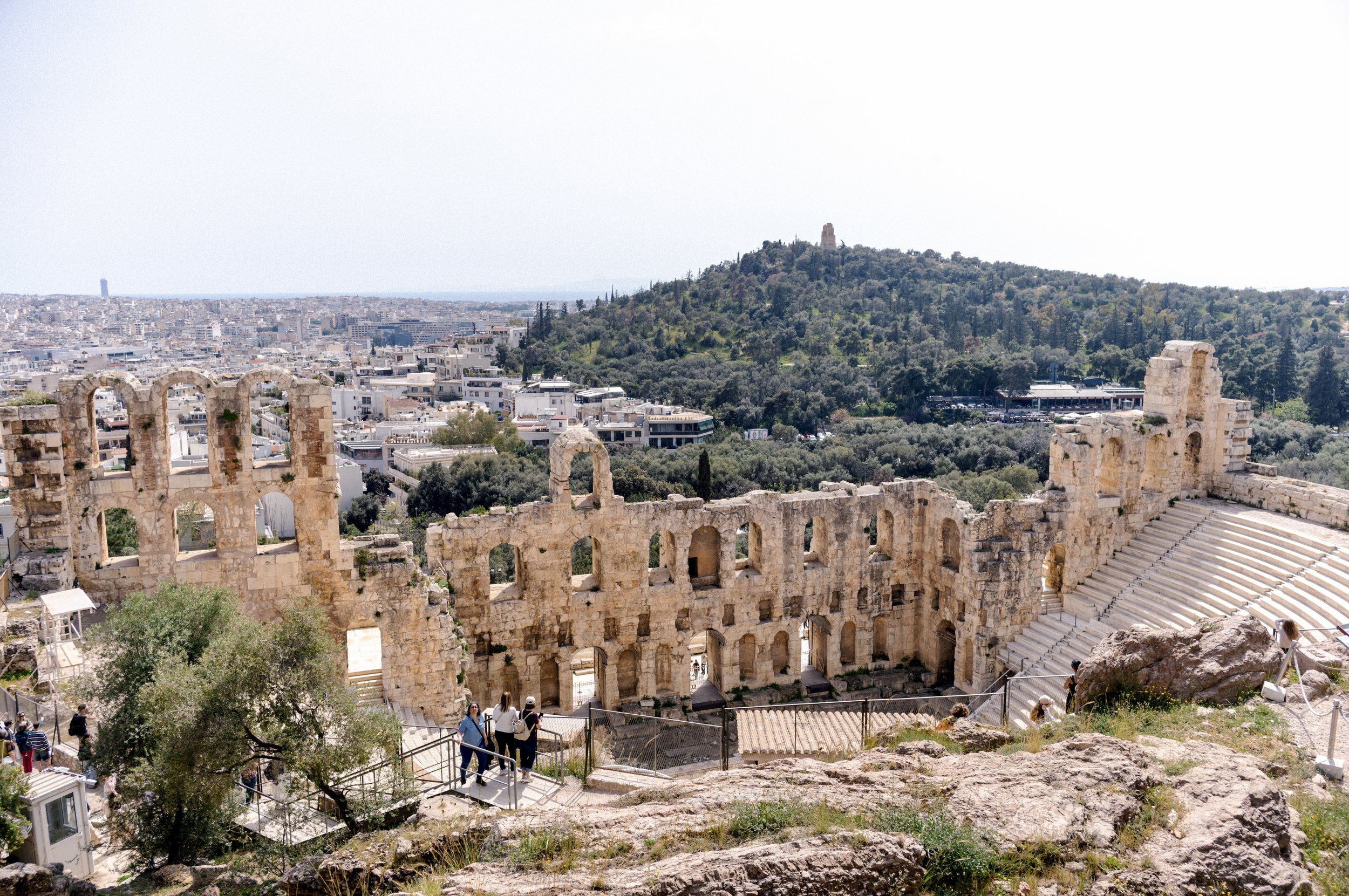 Ancient Theatre of Dionysus on the south slope of the Acropolis Athens Greece