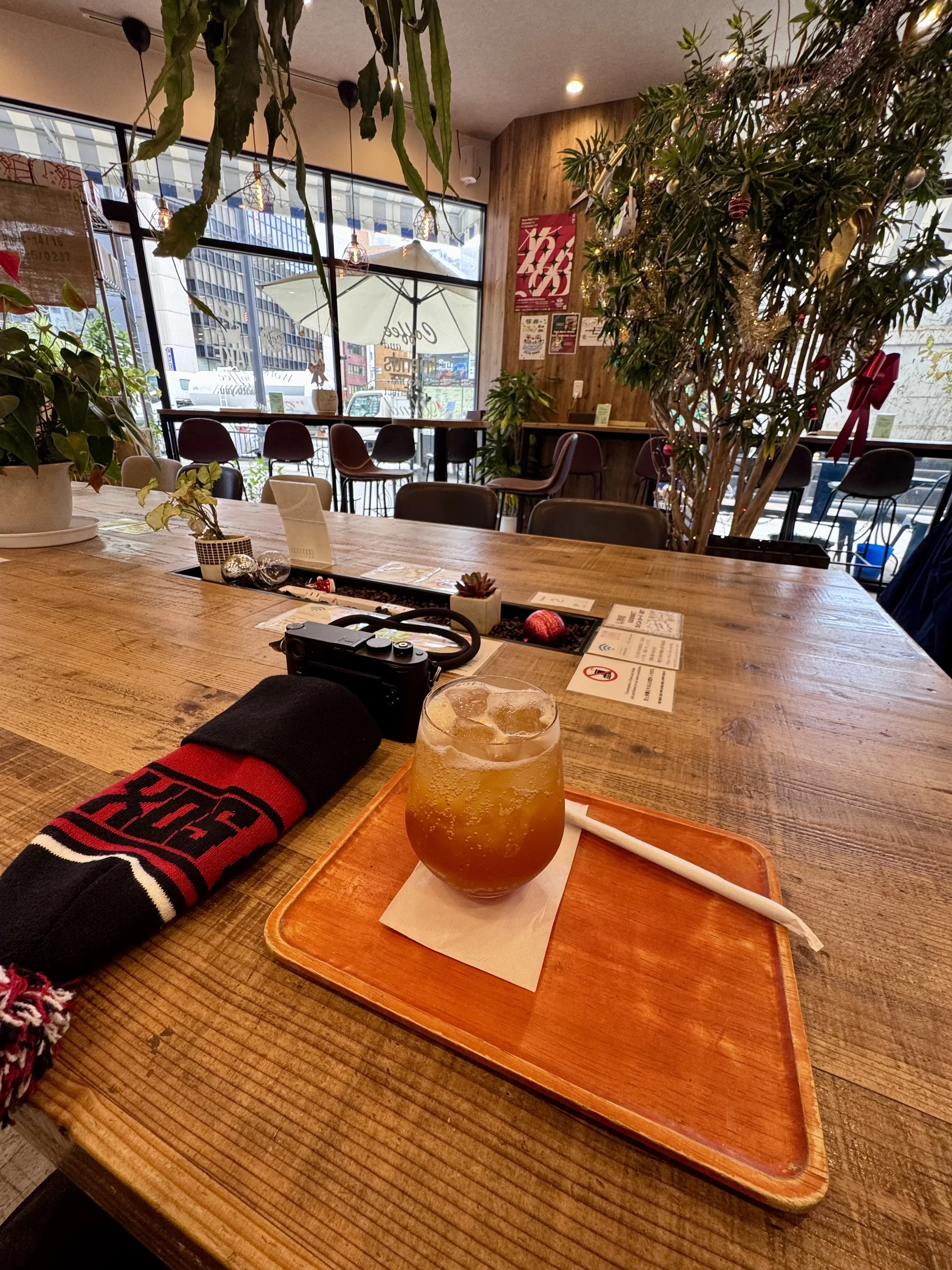 Ginger Ale drink in Cora Coffee Osaka