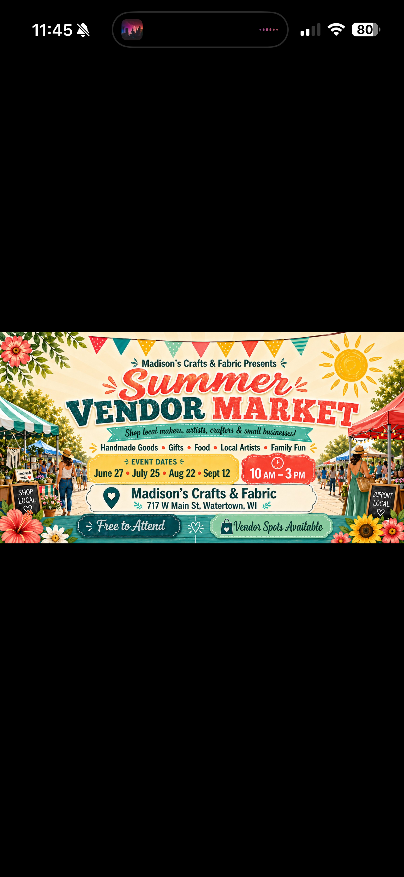Madison’s Craft & Fabric Vendor Fair