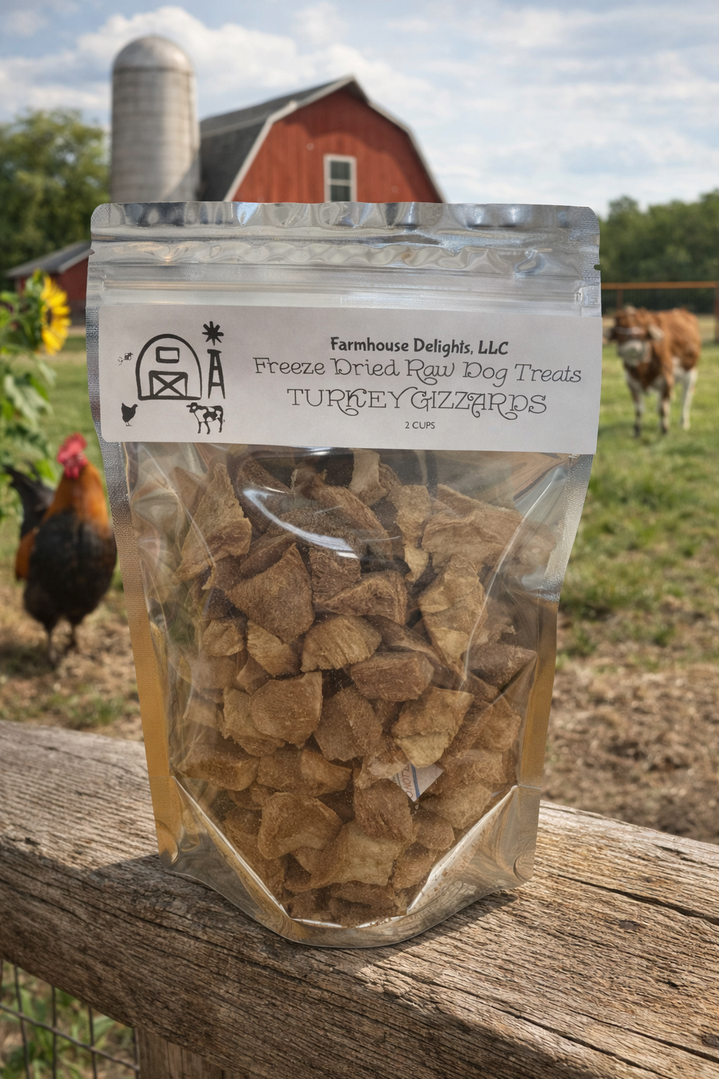 Turkey Gizzard Freeze Dried Dog Treats
