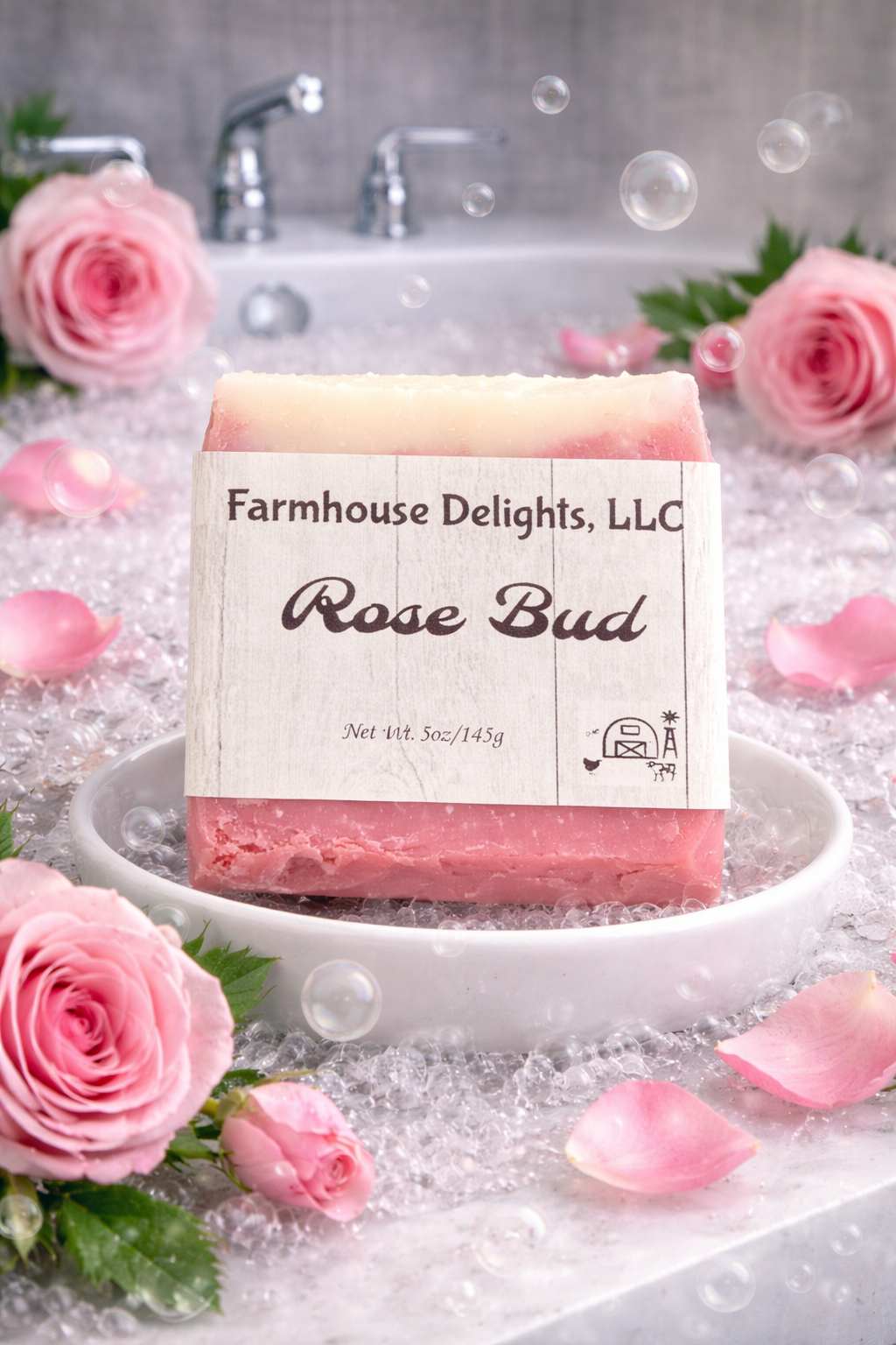 Rose Bud Beef Tallow Soap