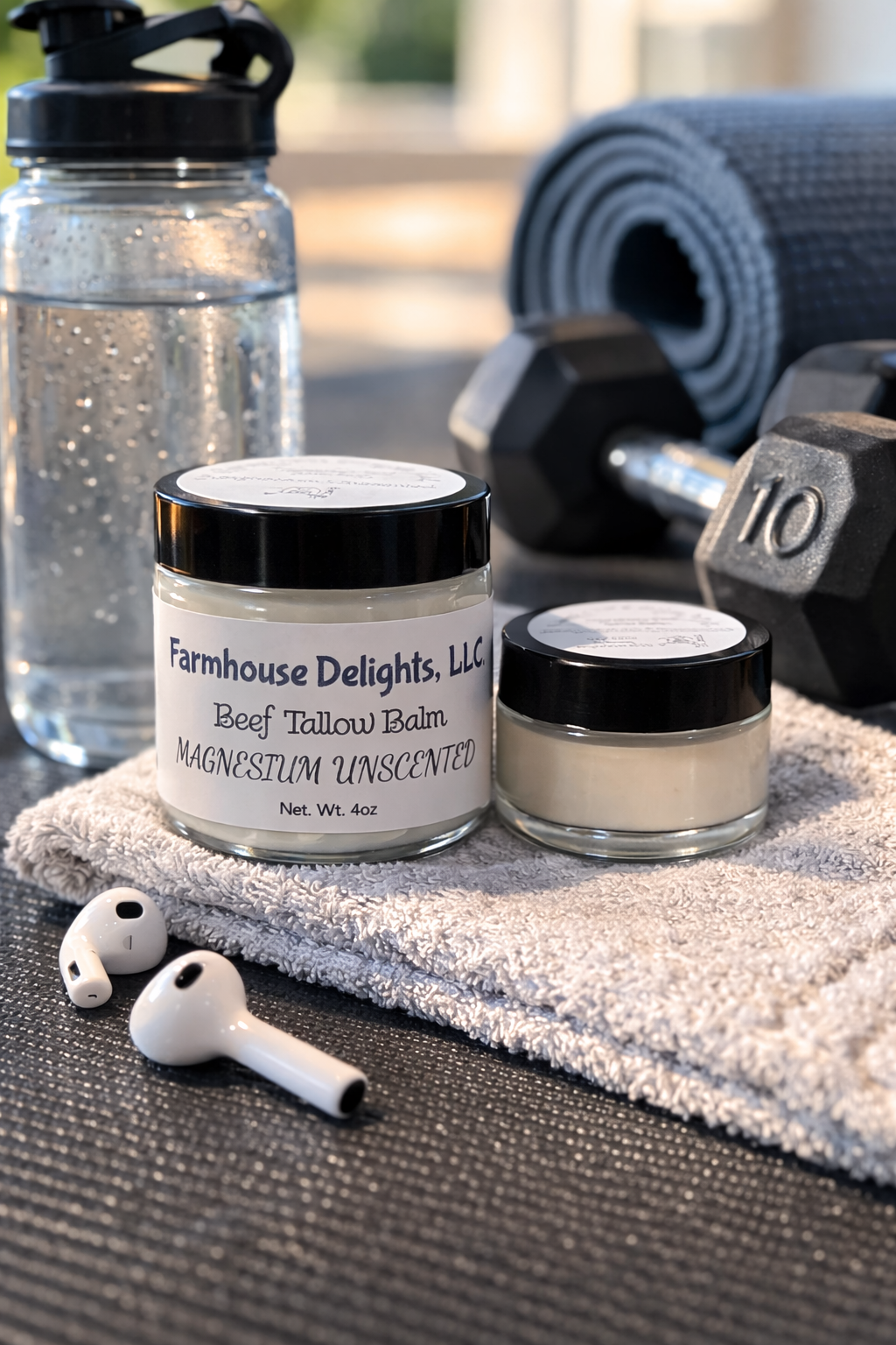 Magnesium Infused Unscented Beef Tallow Lotion