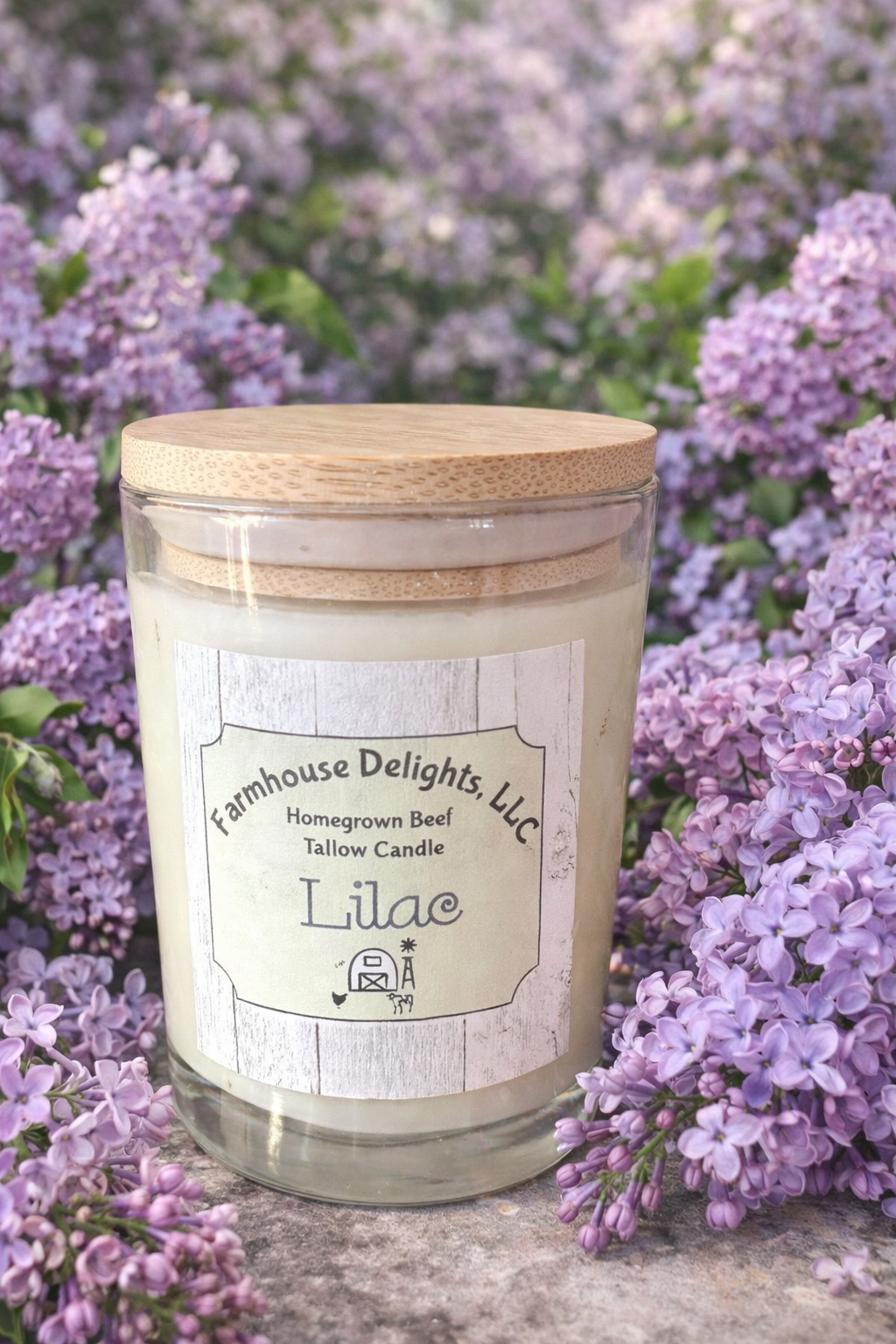 Lilac Tallow Candle