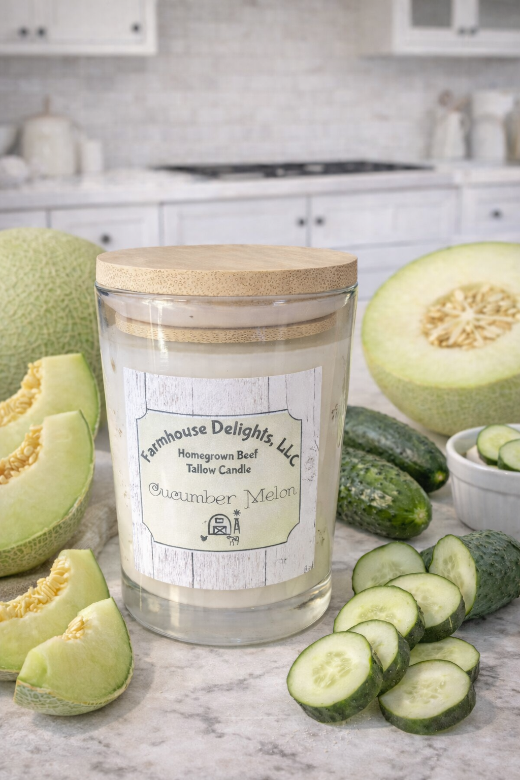 Cucumber Melon Tallow Candle