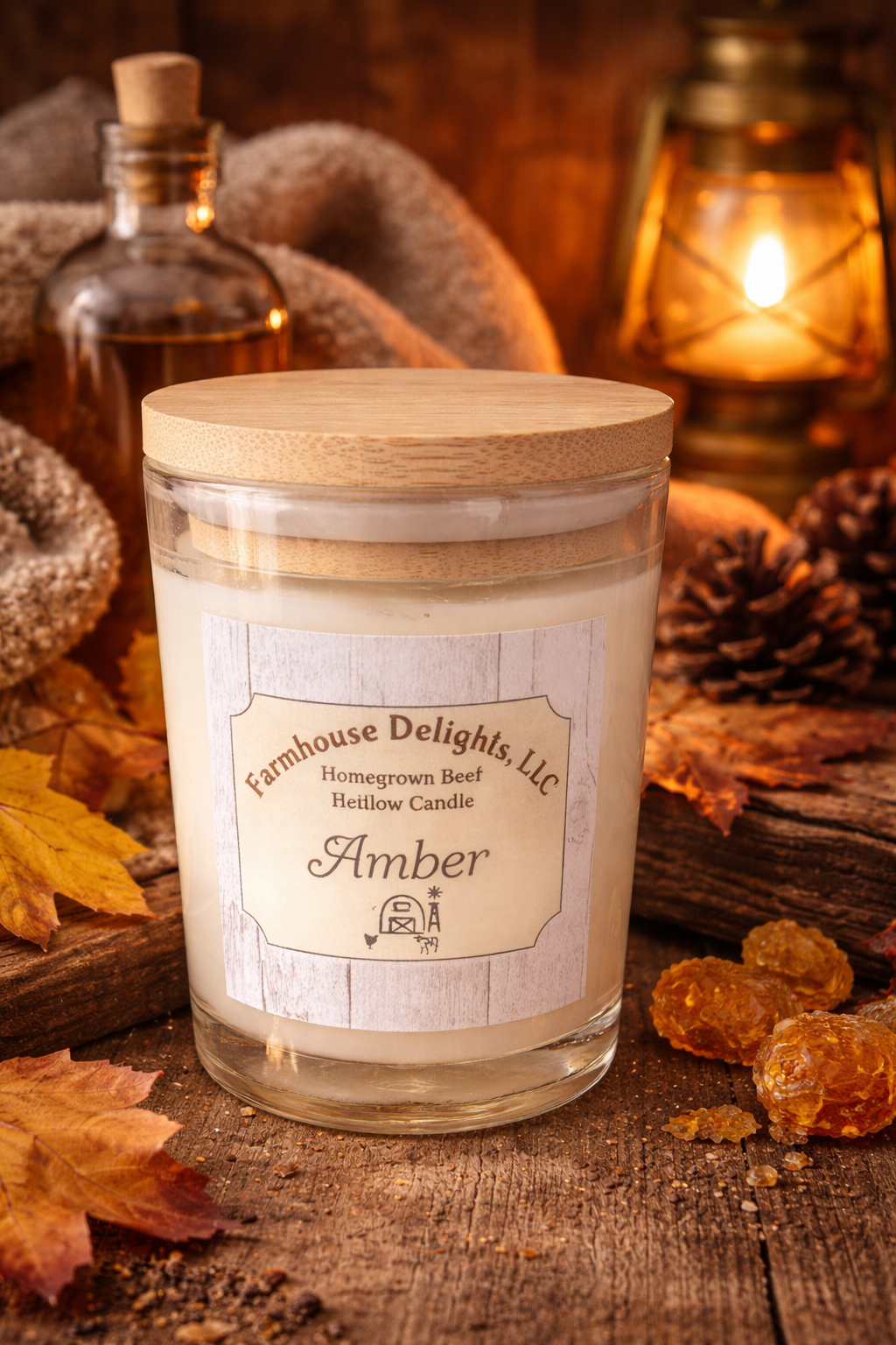 Amber Tallow Candle
