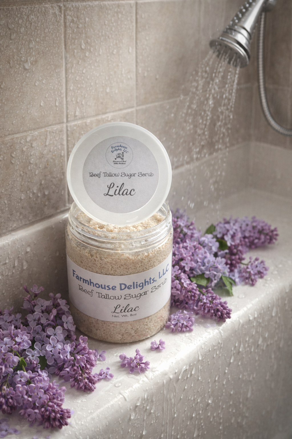 Lilac Beef Tallow Sugar Scrub