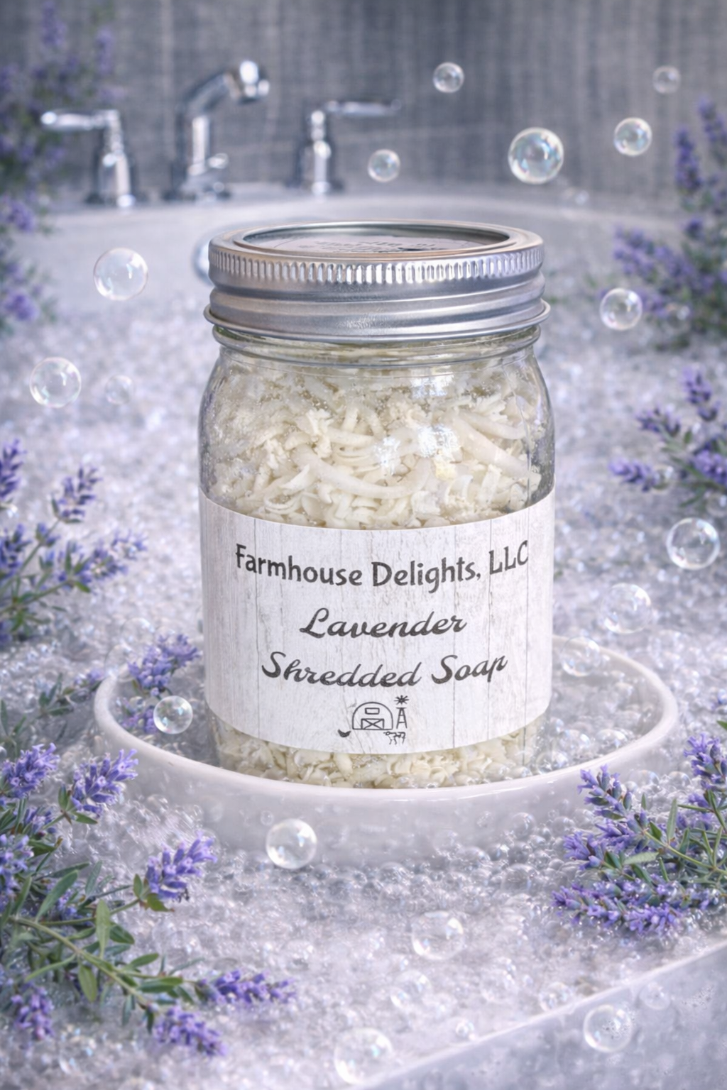 Lavender Shredded Bath Soap