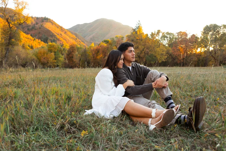 Fall couples portrait session in Utah
