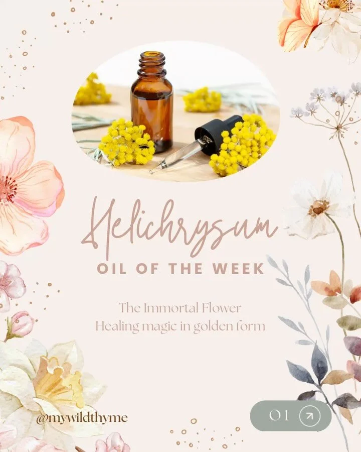 Meet Helichrysum, our Oil of the Week 🌼✨ 

Known as the Immortal Flower, it brings healing magic in golden form. A beautiful addition to your natural wellness routine! 

#Helichrysum #EssentialOils #NaturalHealing #OilOfTheWeek