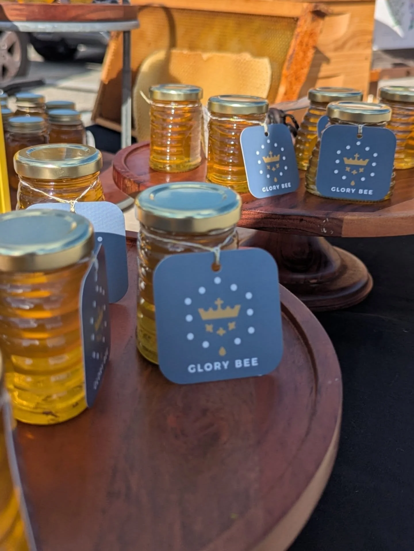 Glory Bee had an absolute blast at Rocktember sharing Spring and Summer honey with everyone this evening! We raised money to help fund 3 new bee suits for the ministry! We are $180 short of our goal and have more honey to sell this week at @ourladyau