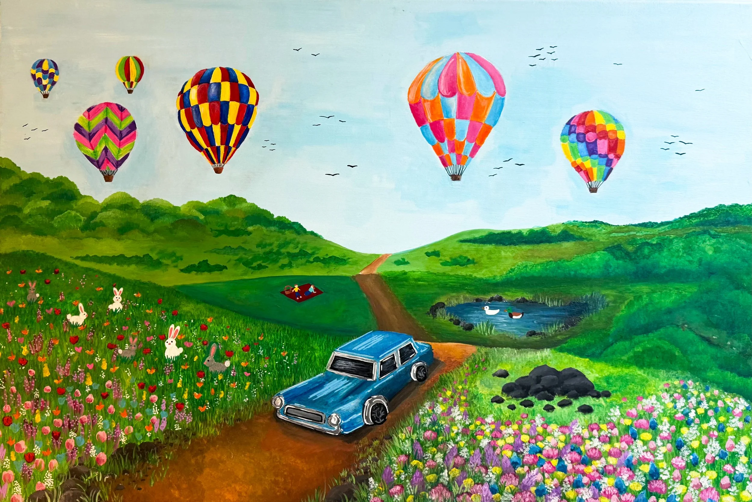 Peaceful Road ~ Acrylic on canvas