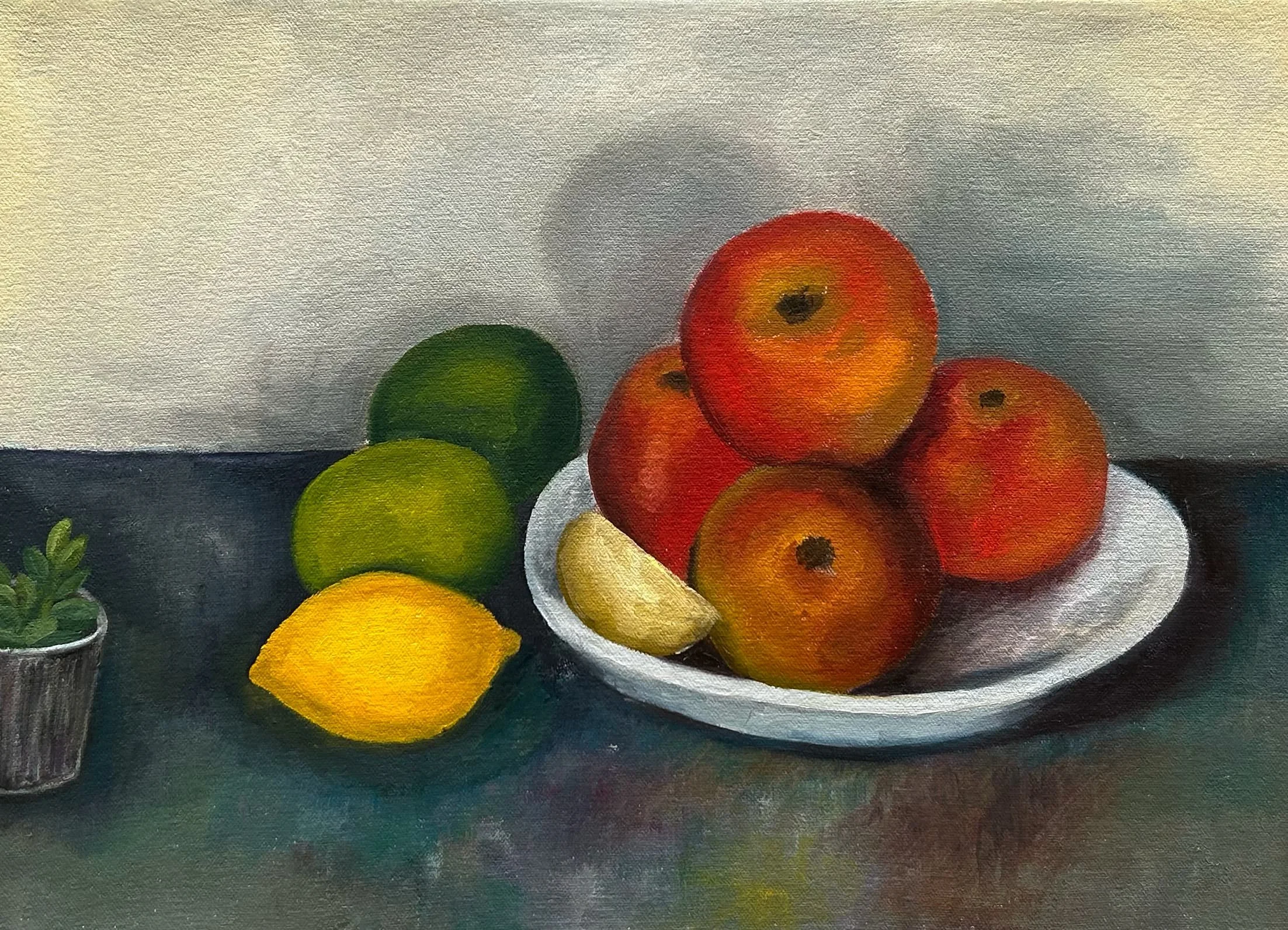 When Life Gives You~ Oil on stretched canvas