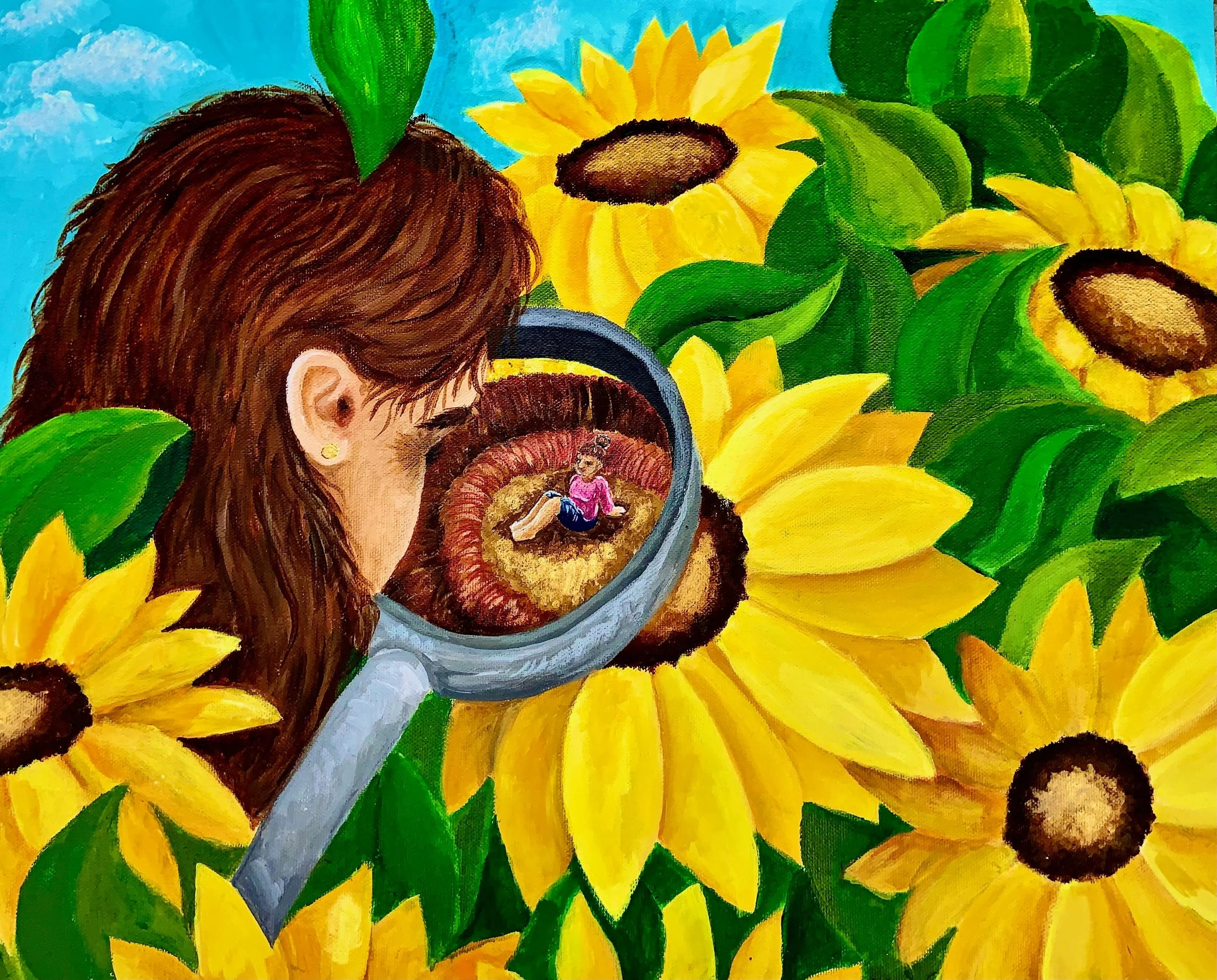 Finding Herself ~ Acrylic on canvas