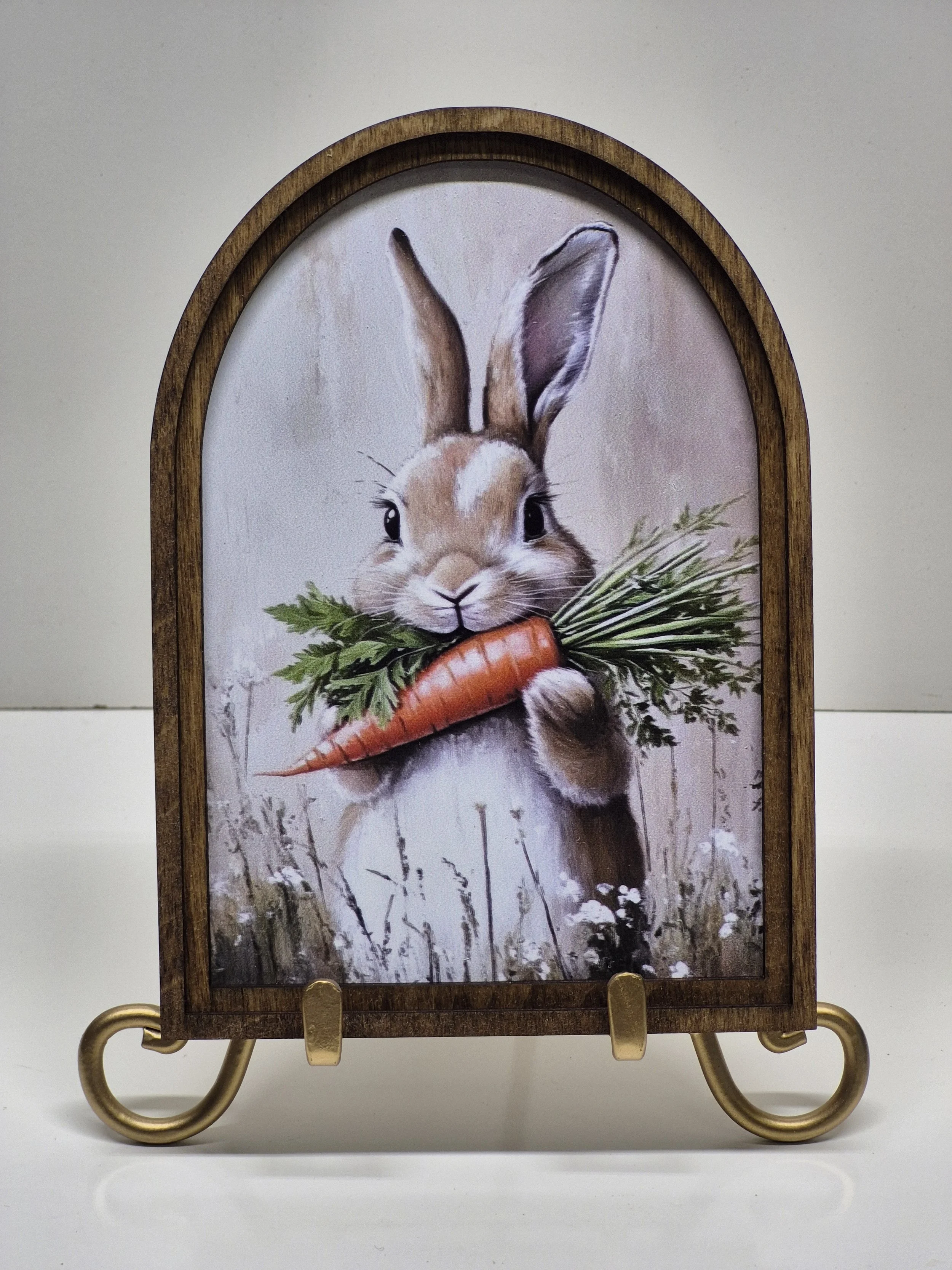 Bunny With Carrot Printed Picture