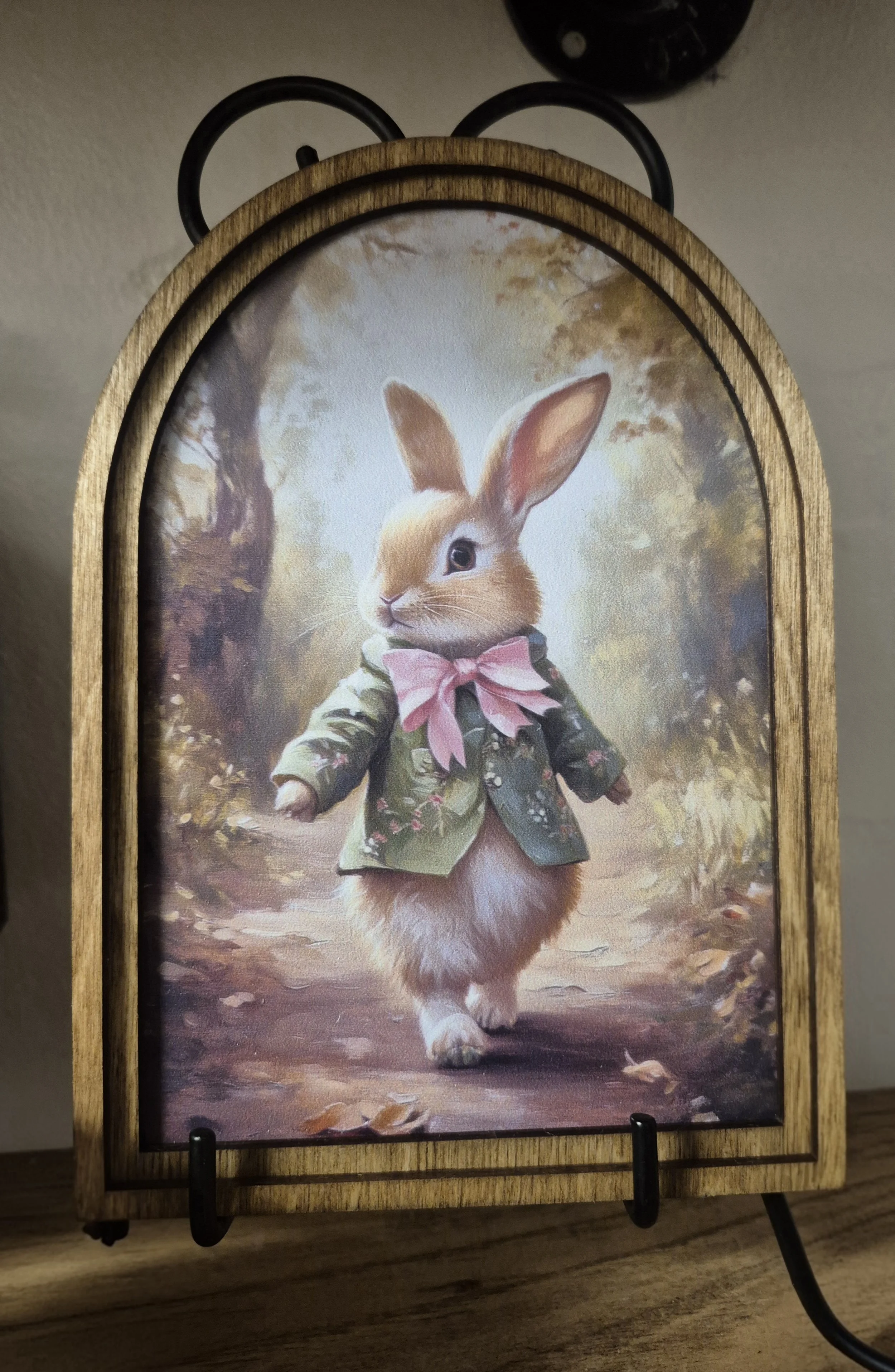 Walking Rabbit Printed Picture