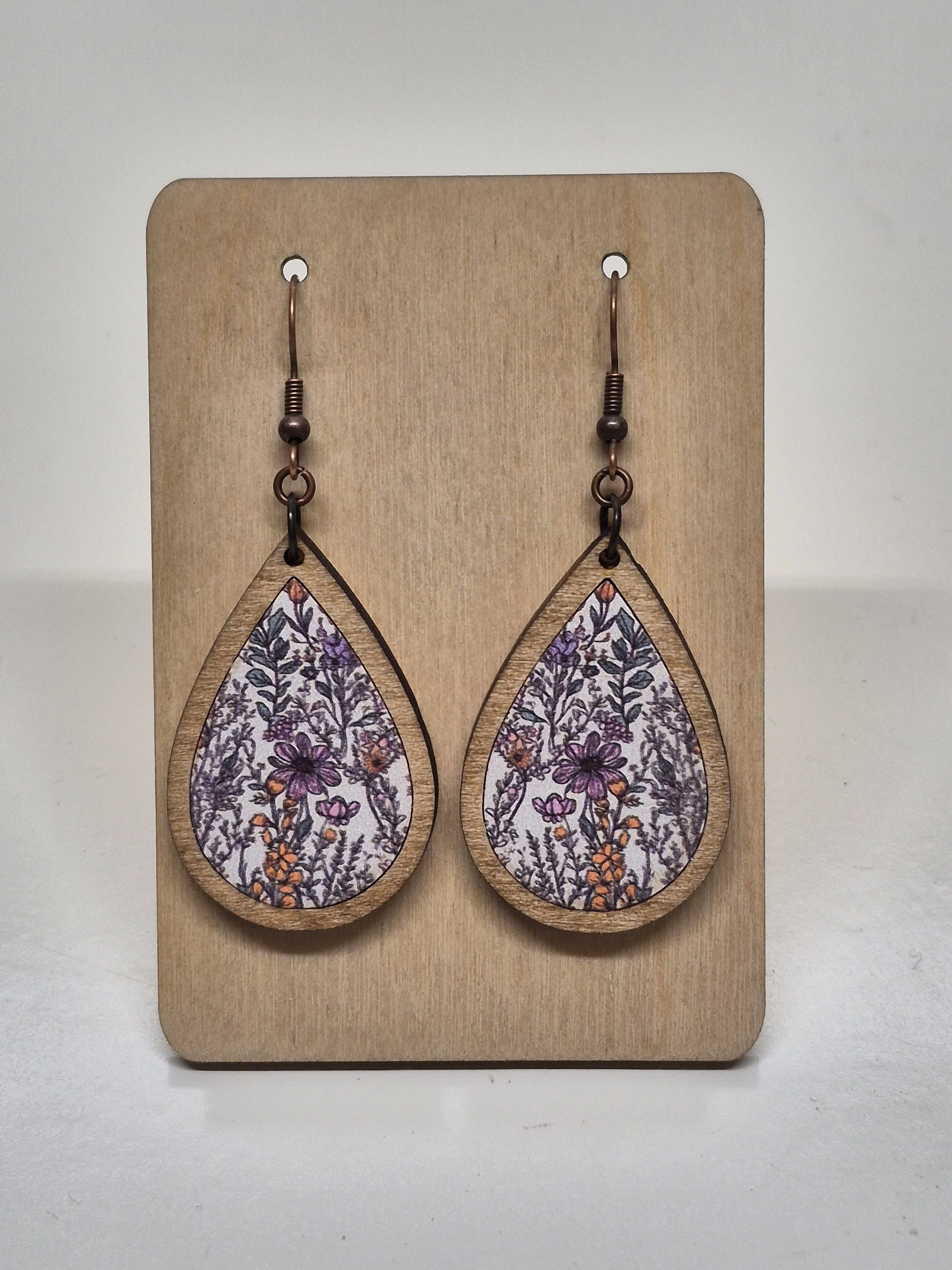 Wildflower Teardrop Dangle Earrings