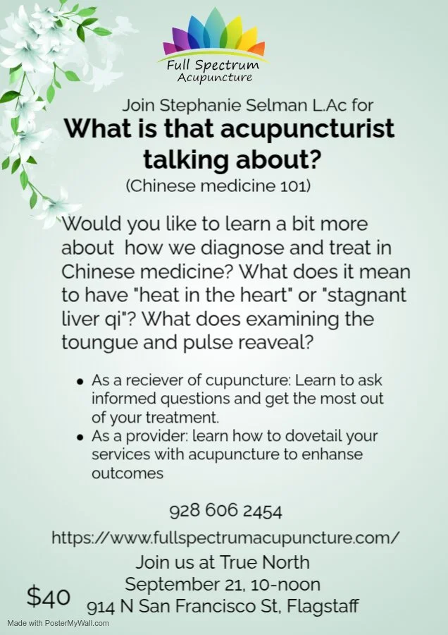 What is that Acupuncturist talking about?