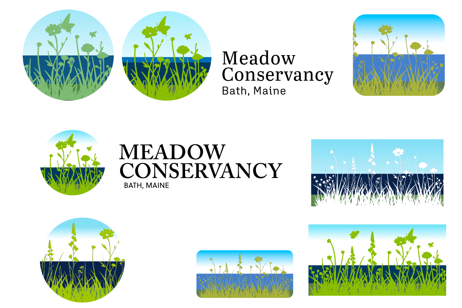 Meadow graphics - different colors - to show river behind meadow