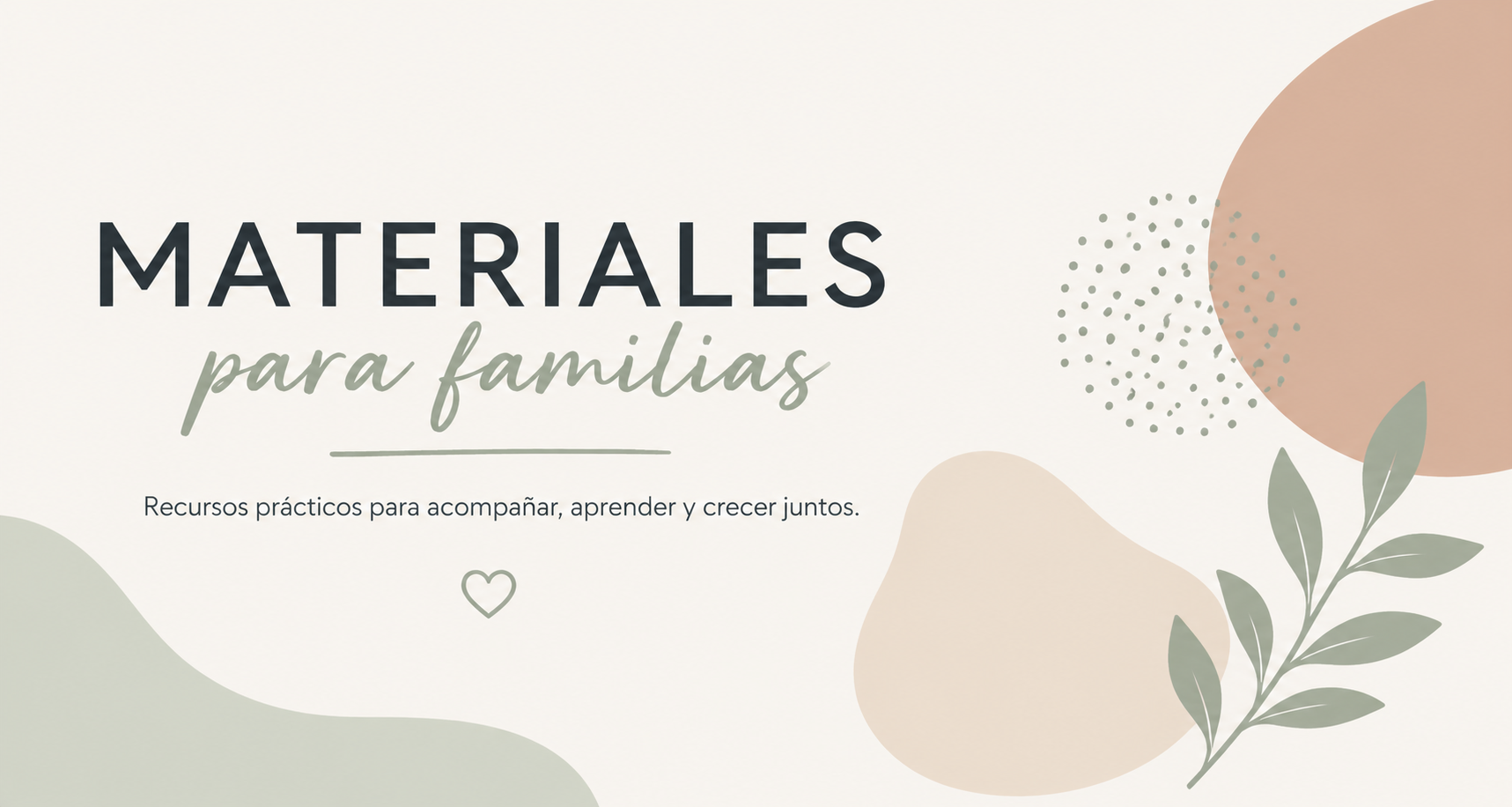 Materiales para familias