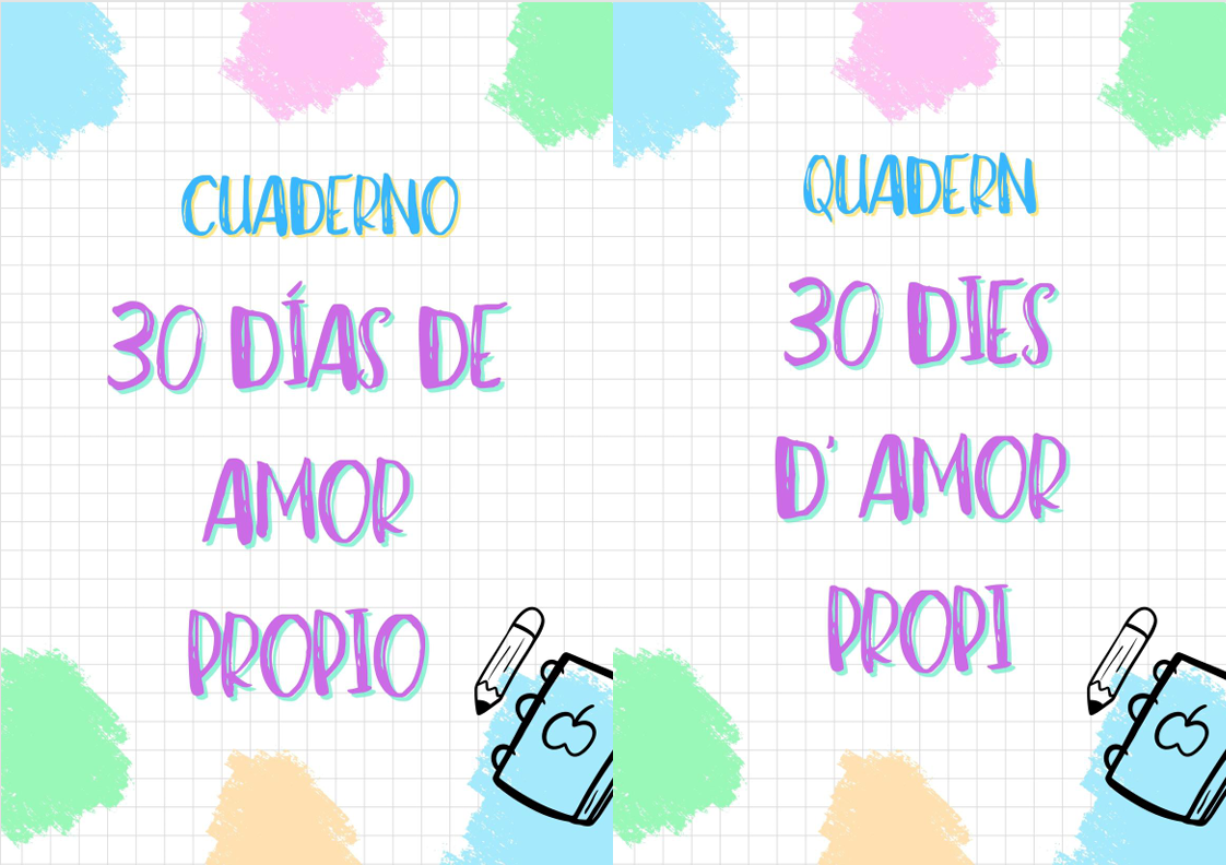Cuaderno 30 días de amor propio
