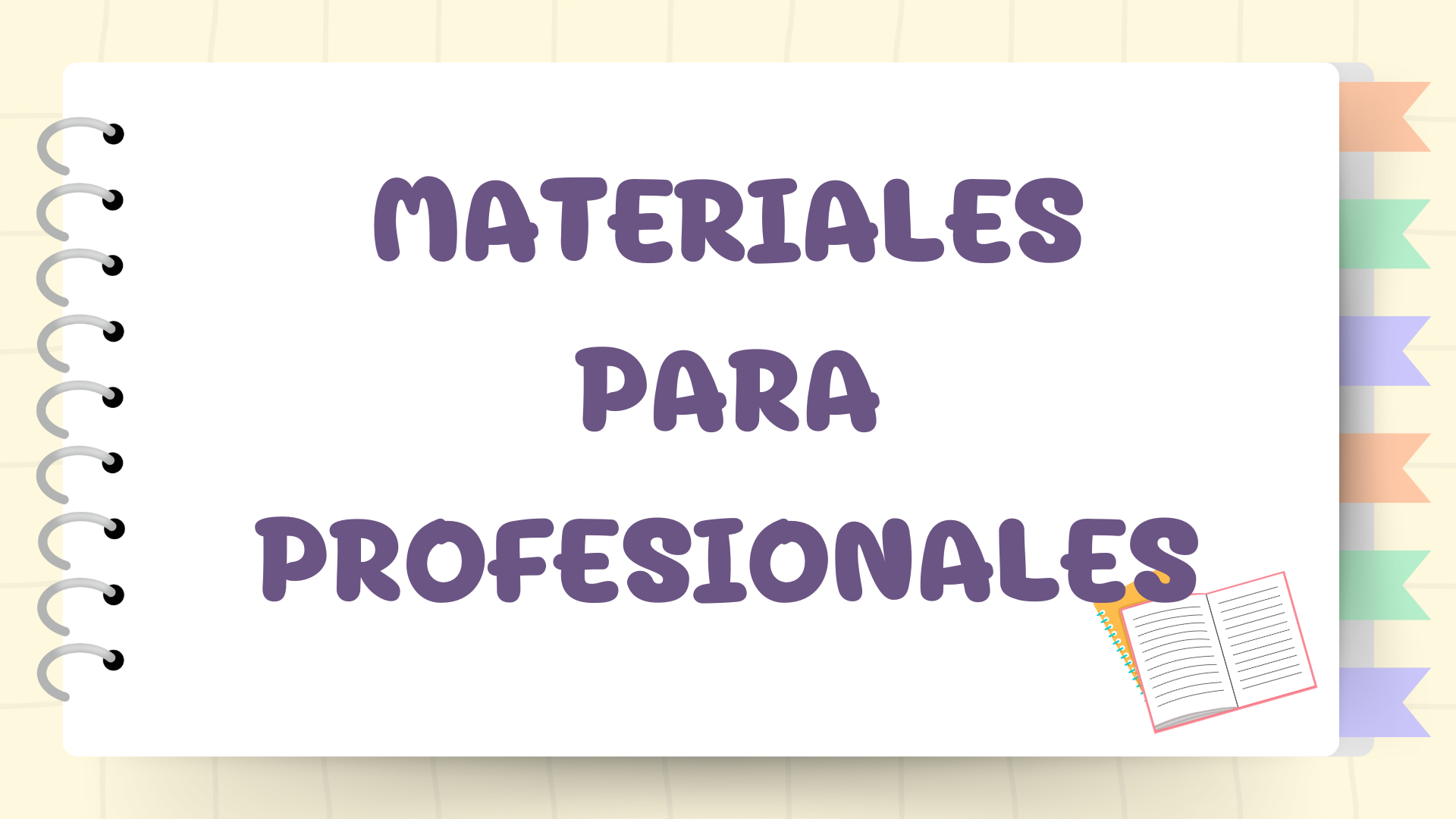 Materiales para profesionales