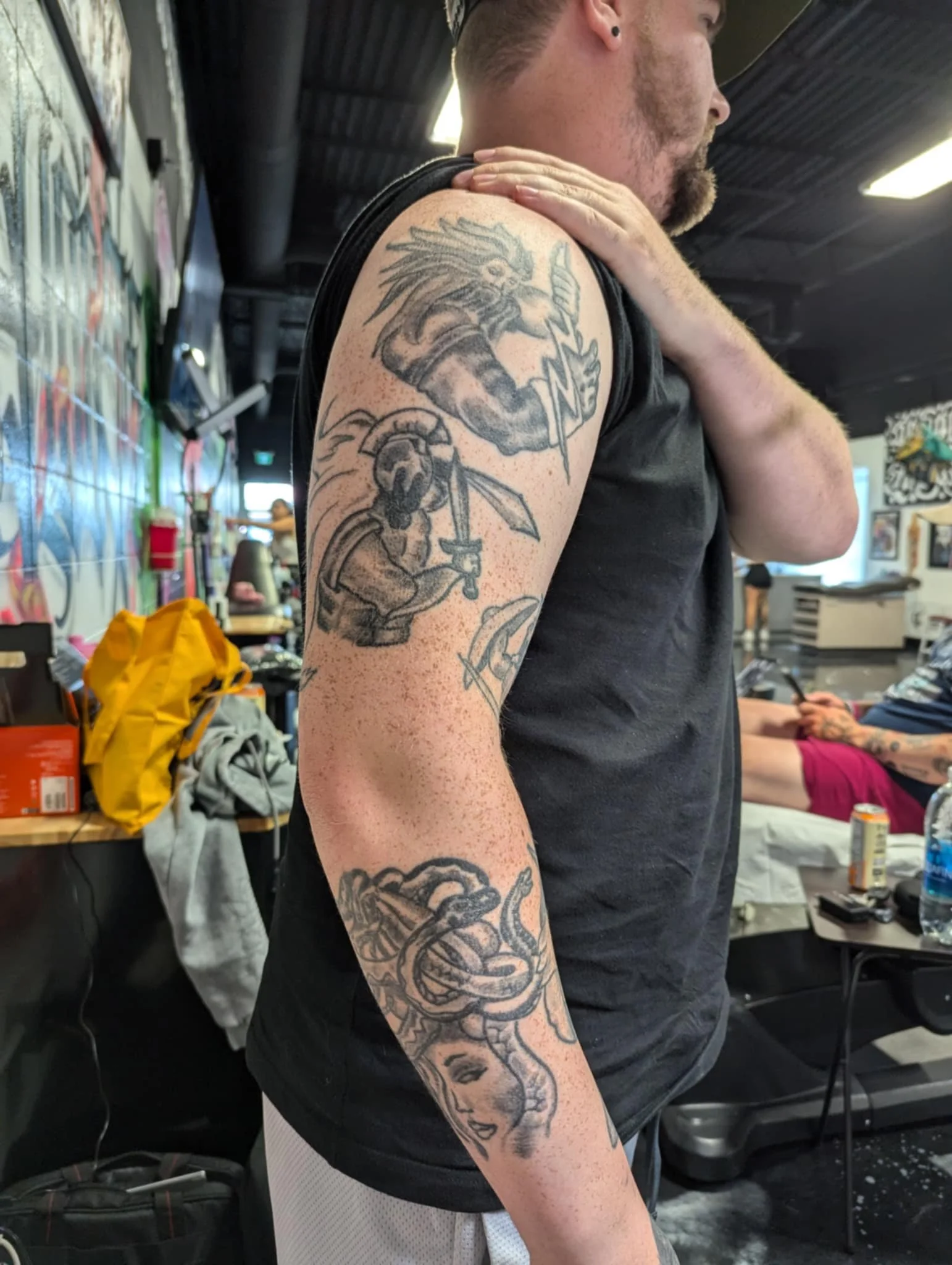 old tattoos before the coverup