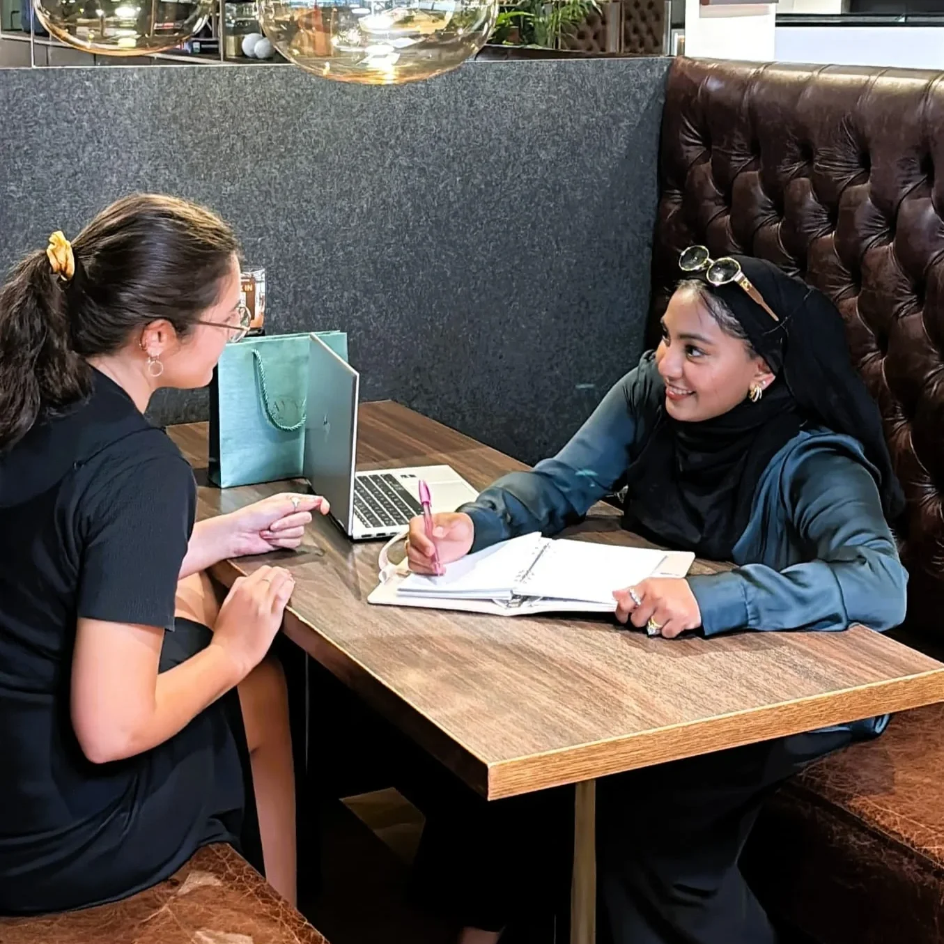 A client having a bespoke jewellery consultation with Aamina at Layaz New Zealand