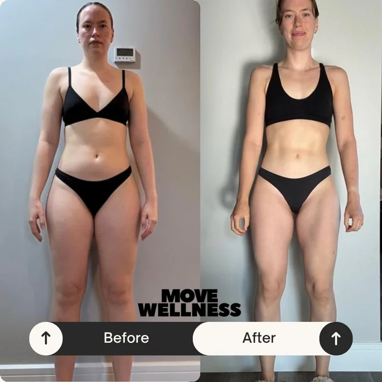 Before and after: 24-week training and nutrition client