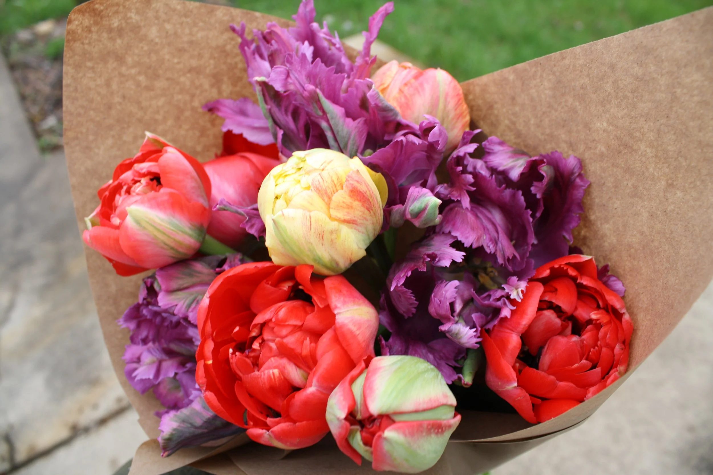Mother's Day Tulip Bouquet--Farm Pickup