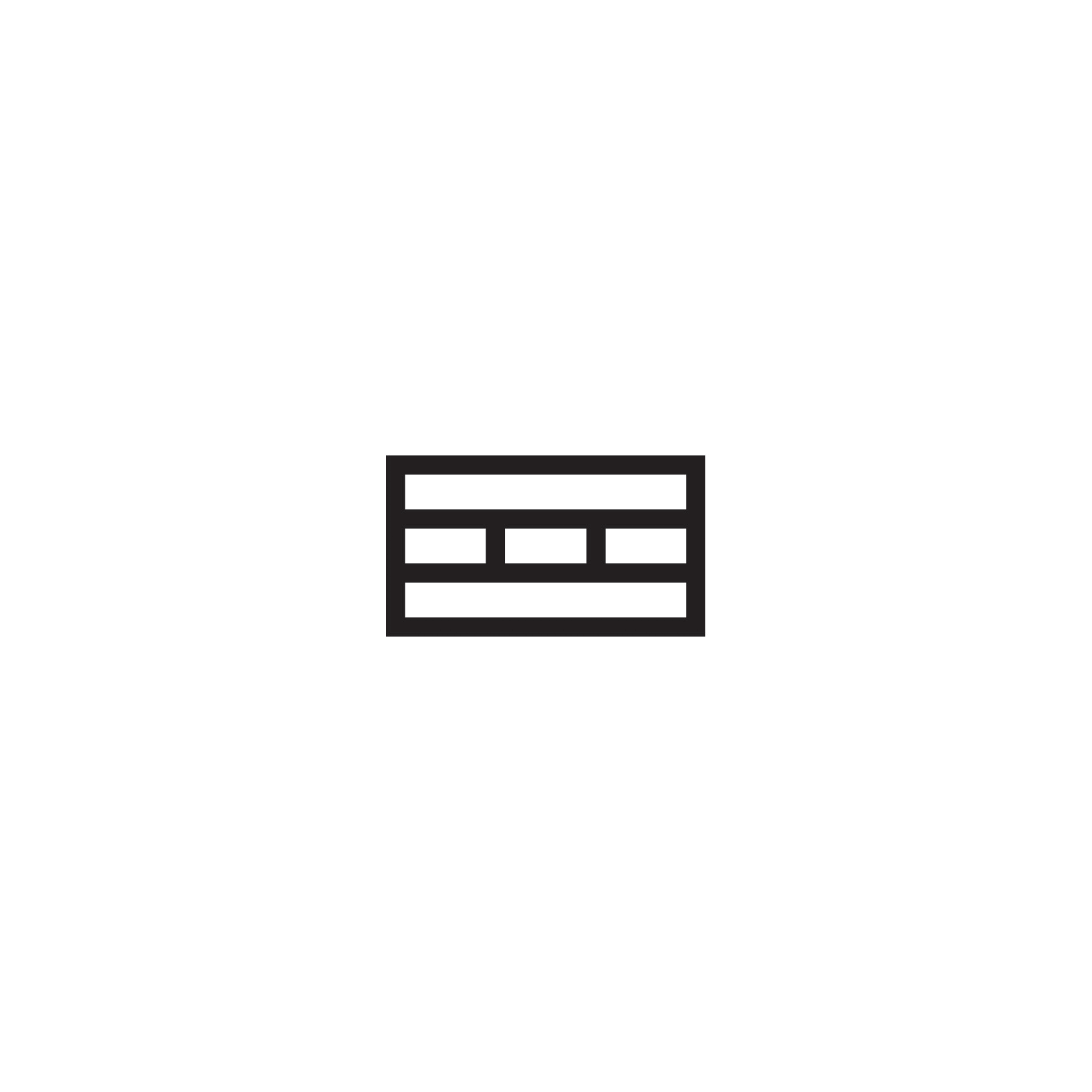Animated modular PIID identity showing geometric logo configurations inspired by interior design and spatial composition.