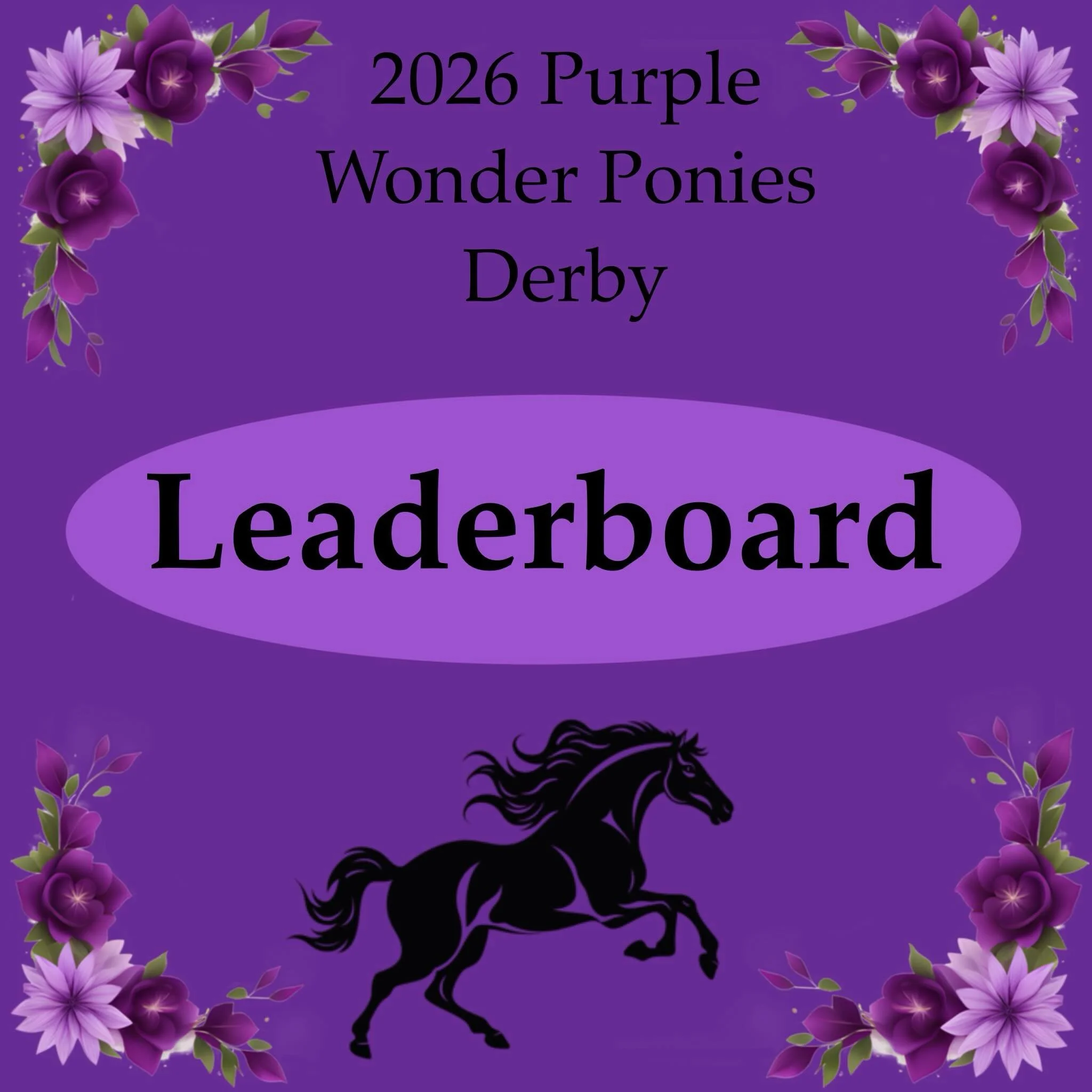 Last leaderboard of this year&rsquo;s race! 

Titan has quite a big lead with Korie in second trying to catch up to him! Tilly is right on Korie&rsquo;s tail in third! Just a little behind Tilly is Pancake in fourth! In last but not least is Mr. Moos