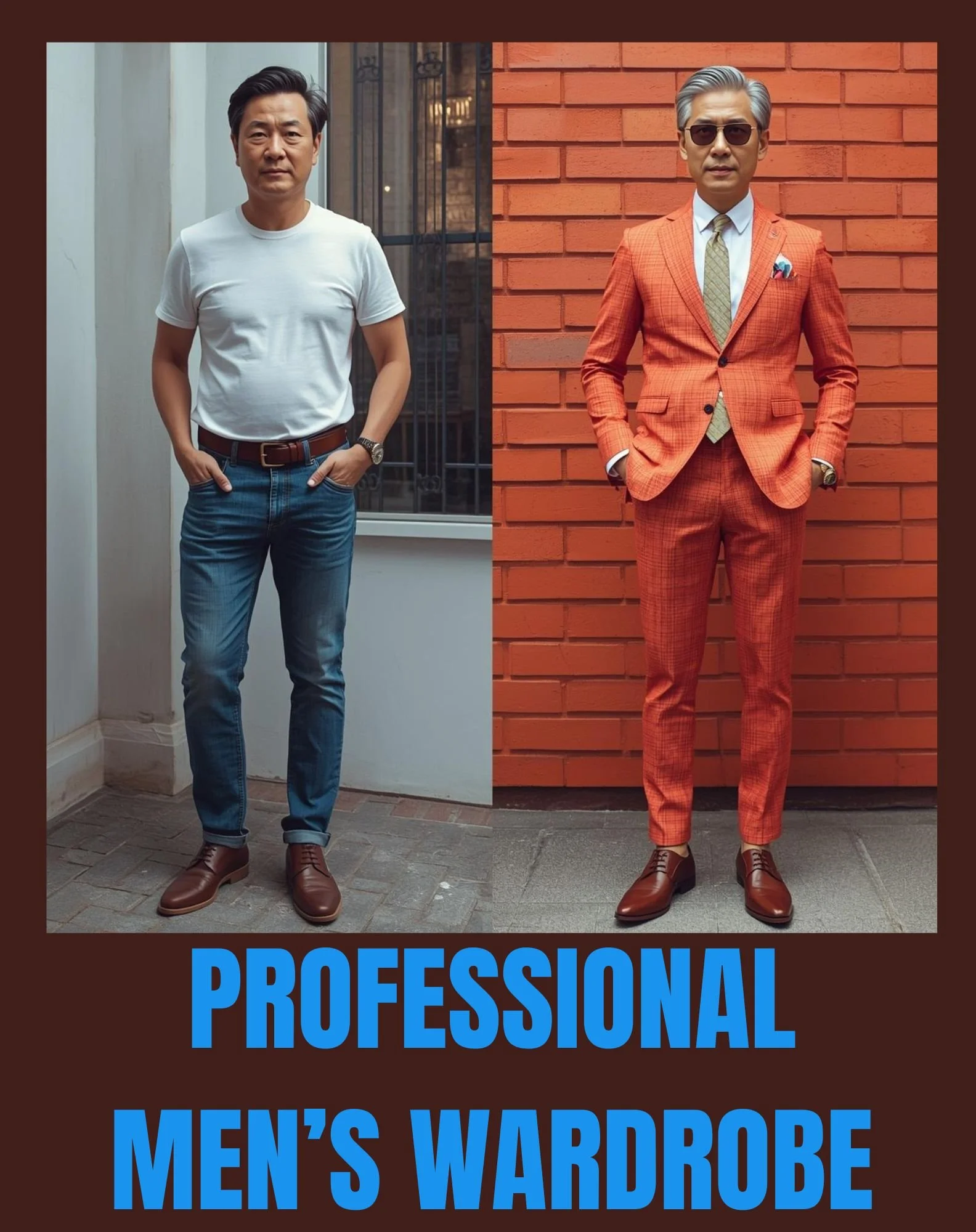 Professional Men's Interchangeable Wardrobe