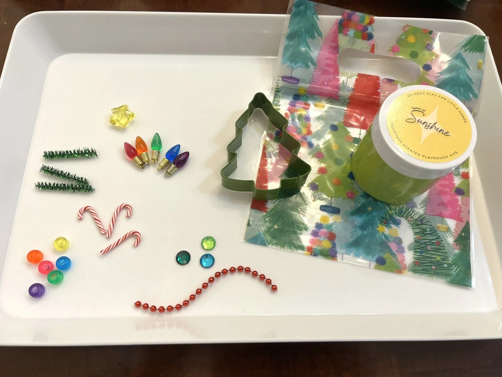 Christmas Tree Play Dough Kit