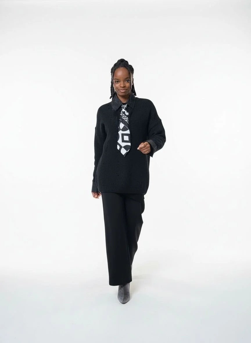 Black & White Necktie