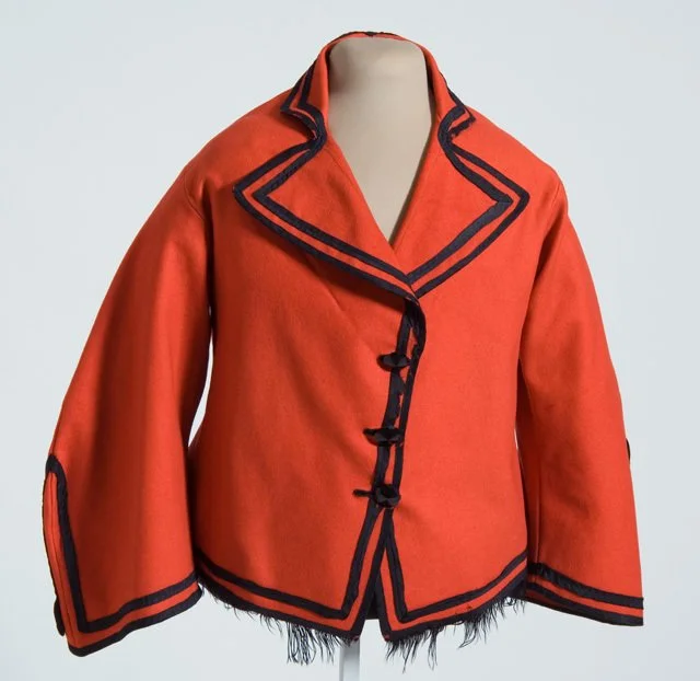 According to the Minnesota Historical Society, this jacket was worn by a 10-year-old Marion Ramsey when she met President Abraham Lincoln in 1863.  Miss Ramsey's father, Alexander Ramsey, was elected to the United States Senate that year.

📷 @mnhs.i